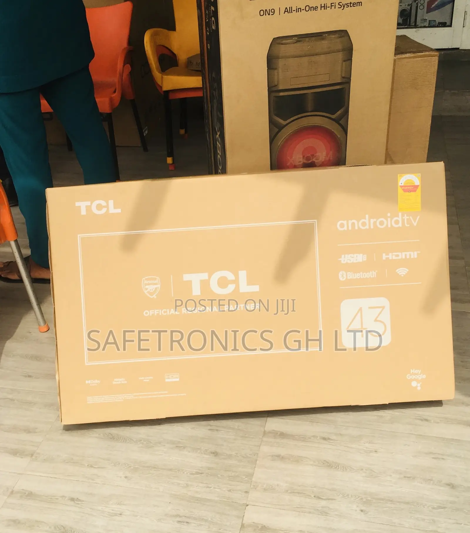 P635 Black Electric 43 Inches Glossy LED Smart HDR TCL