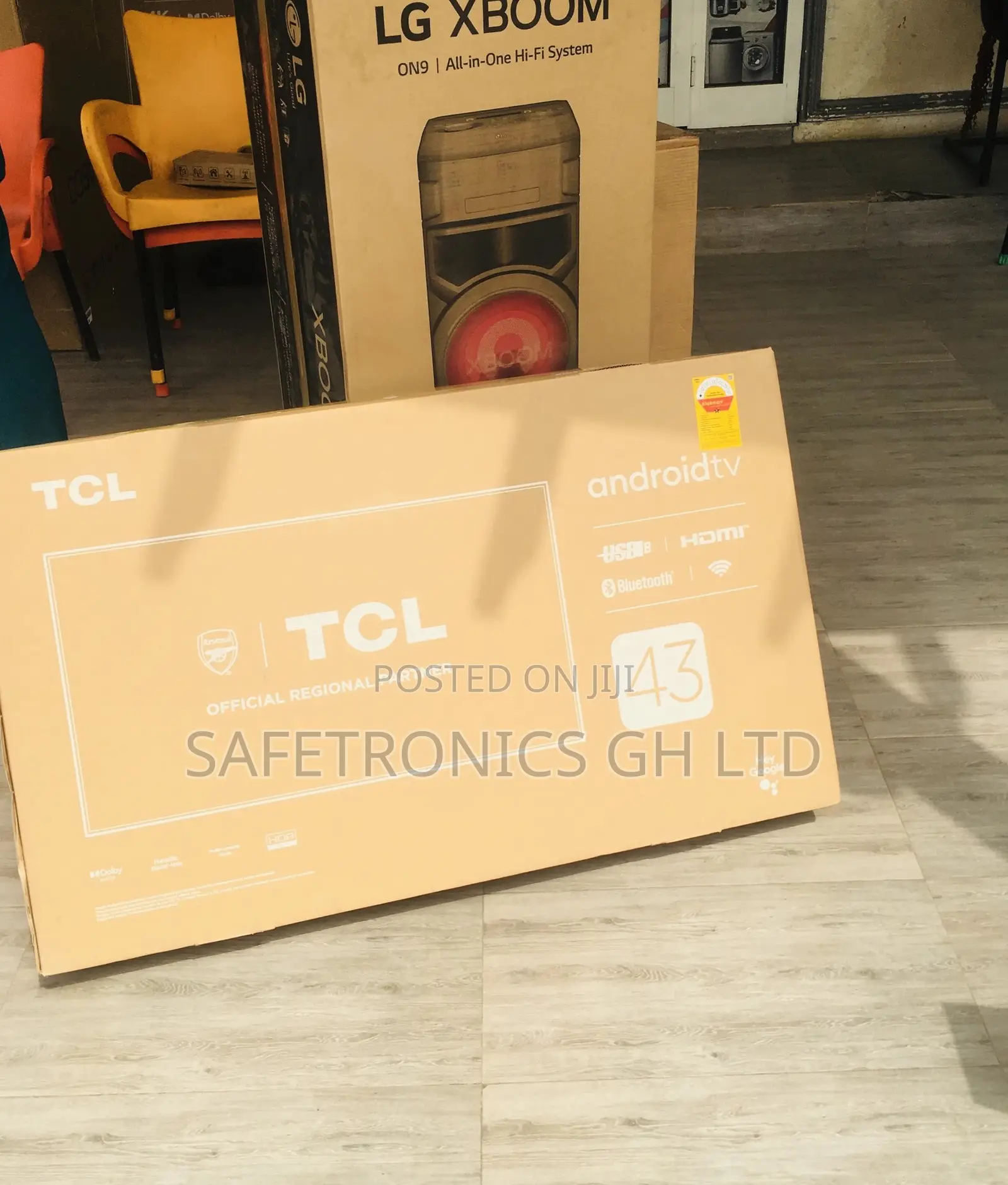 P635 Black Electric 43 Inches Glossy LED Smart HDR TCL