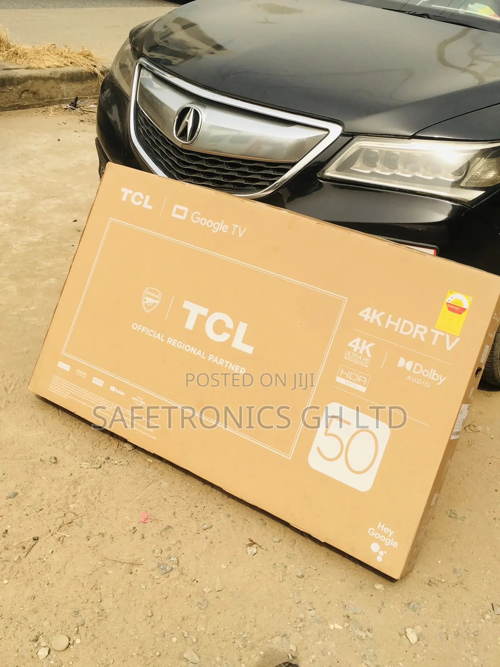 Smart Black LED Glossy TCL P635 HDR 50 Inches Electric Tv