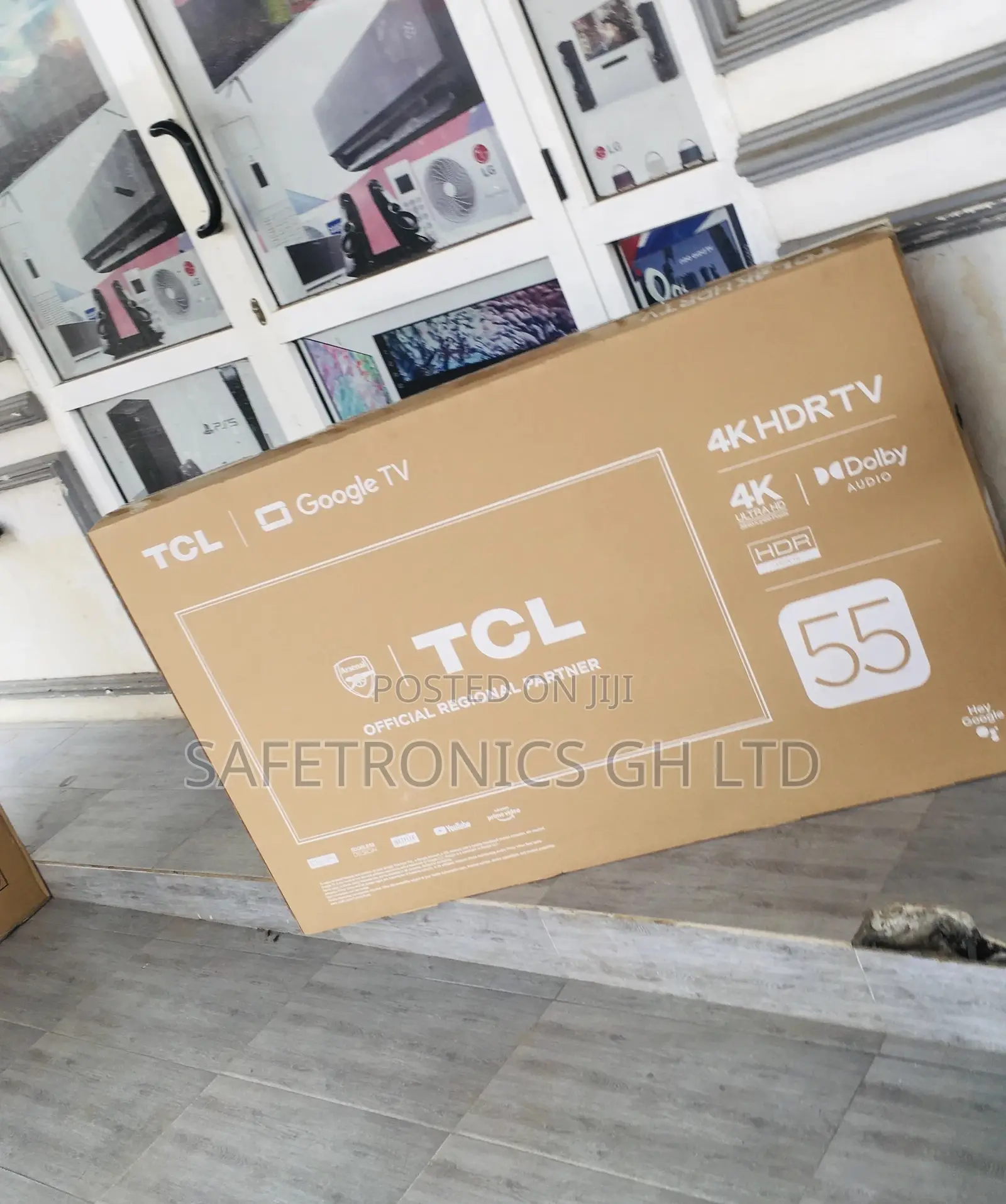 Glossy LED Black Electric 55 Inches P635 Smart HDR TCL Tv