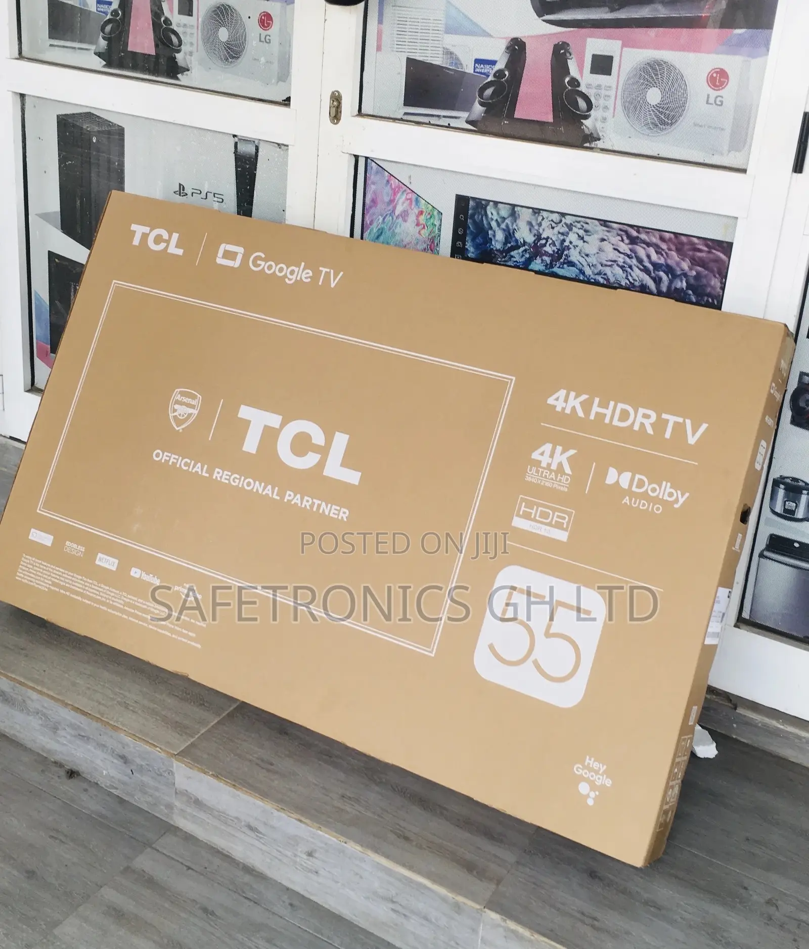 Electric Black Smart P635 LED Glossy 55 Inches HDR TCL Tv