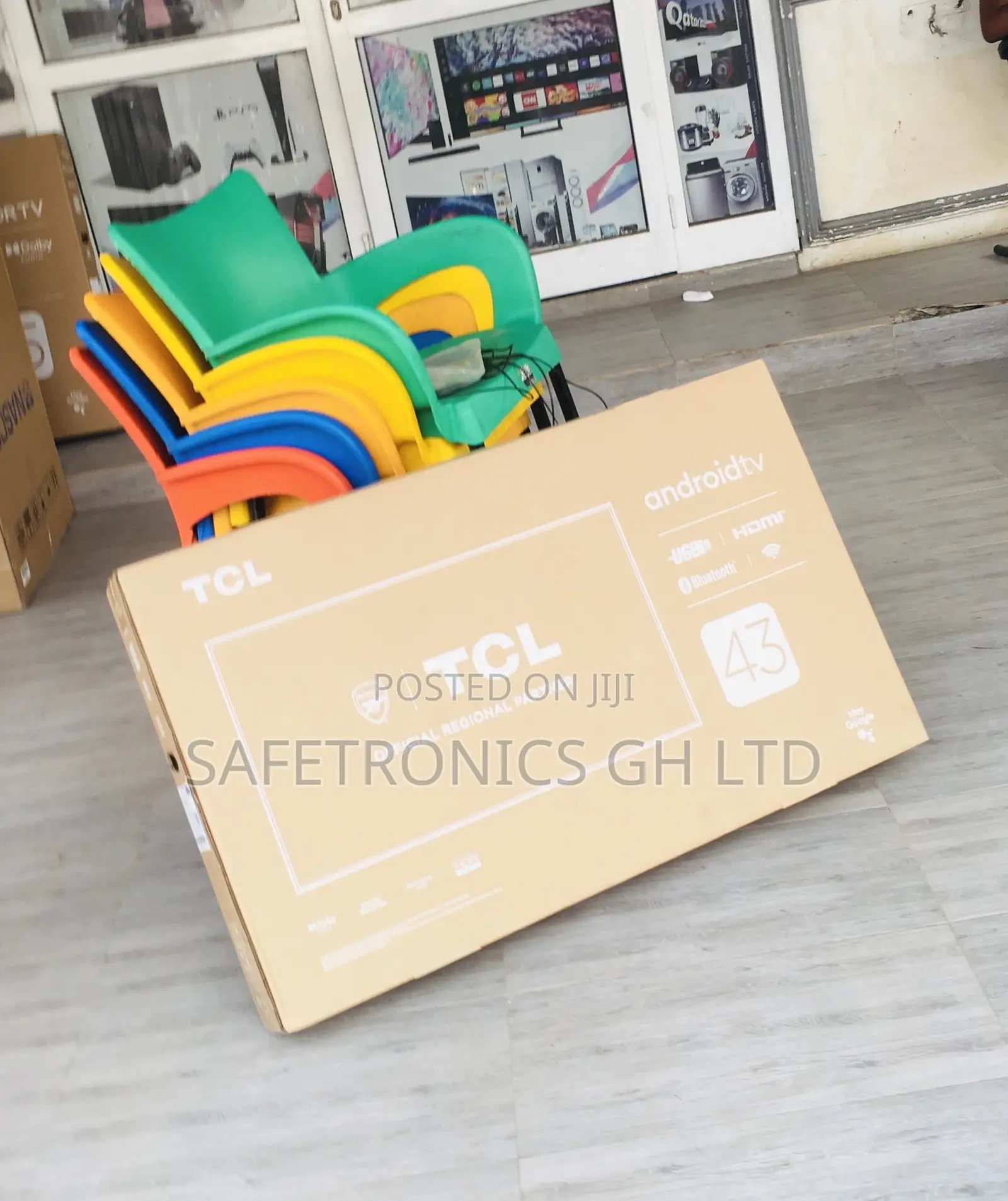 43 Inches Glossy LED TCL Smart Electric P635 Black HDR Tv