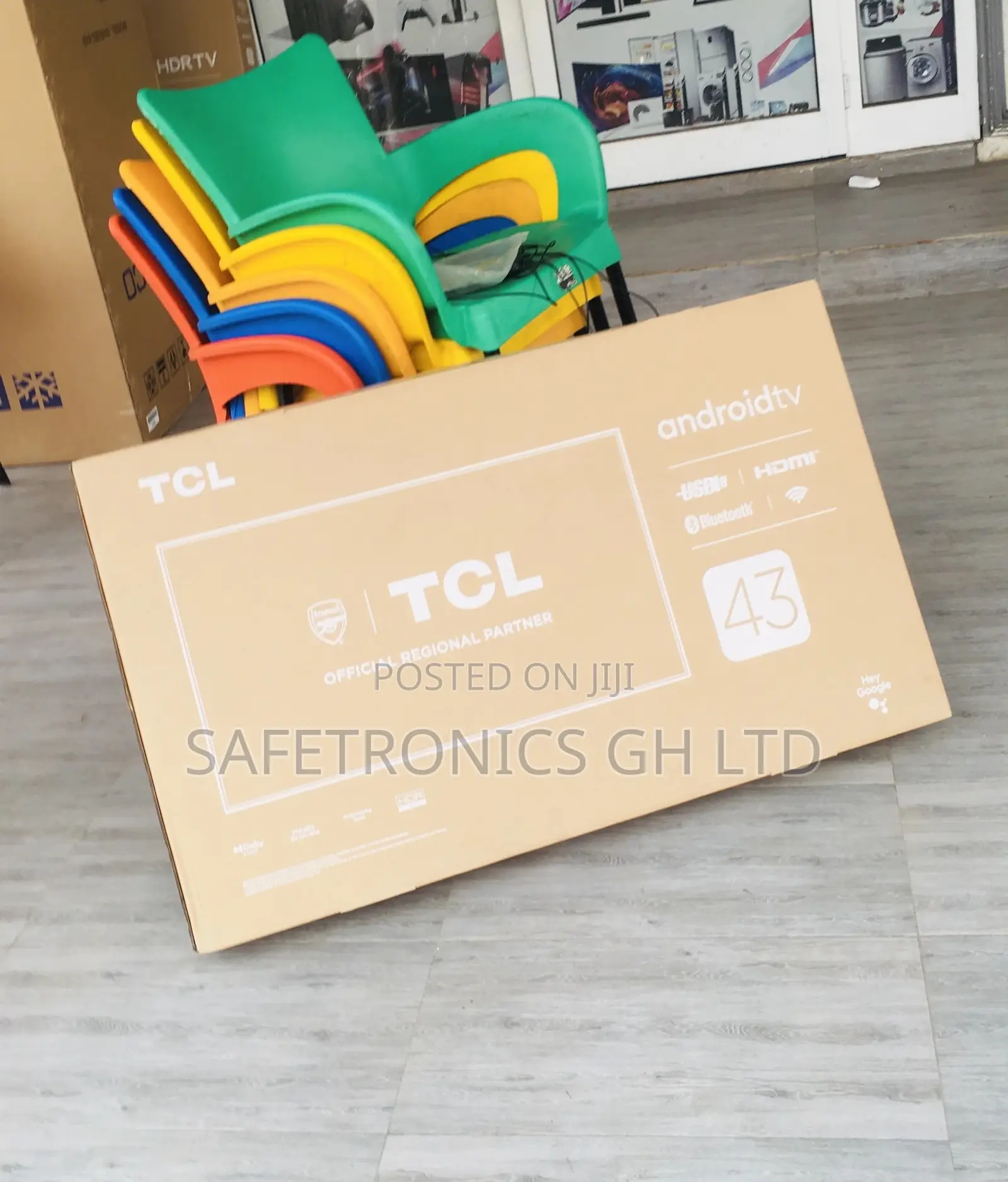 LED Glossy 43 Inches Electric Black Smart P635 HDR TCL Tv