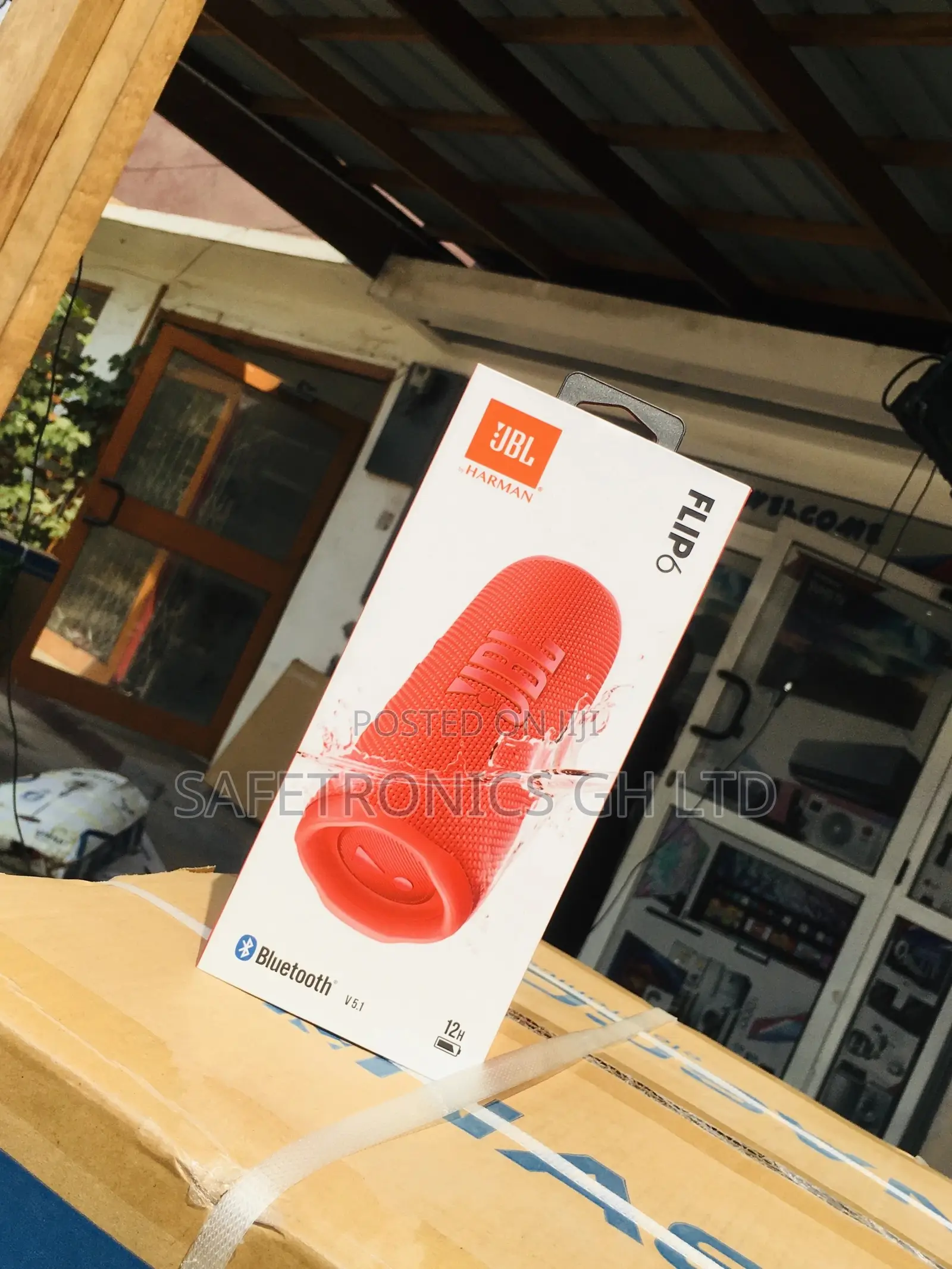 JBL Red Flip 6 Bluetooth Wireless Electric Speaker