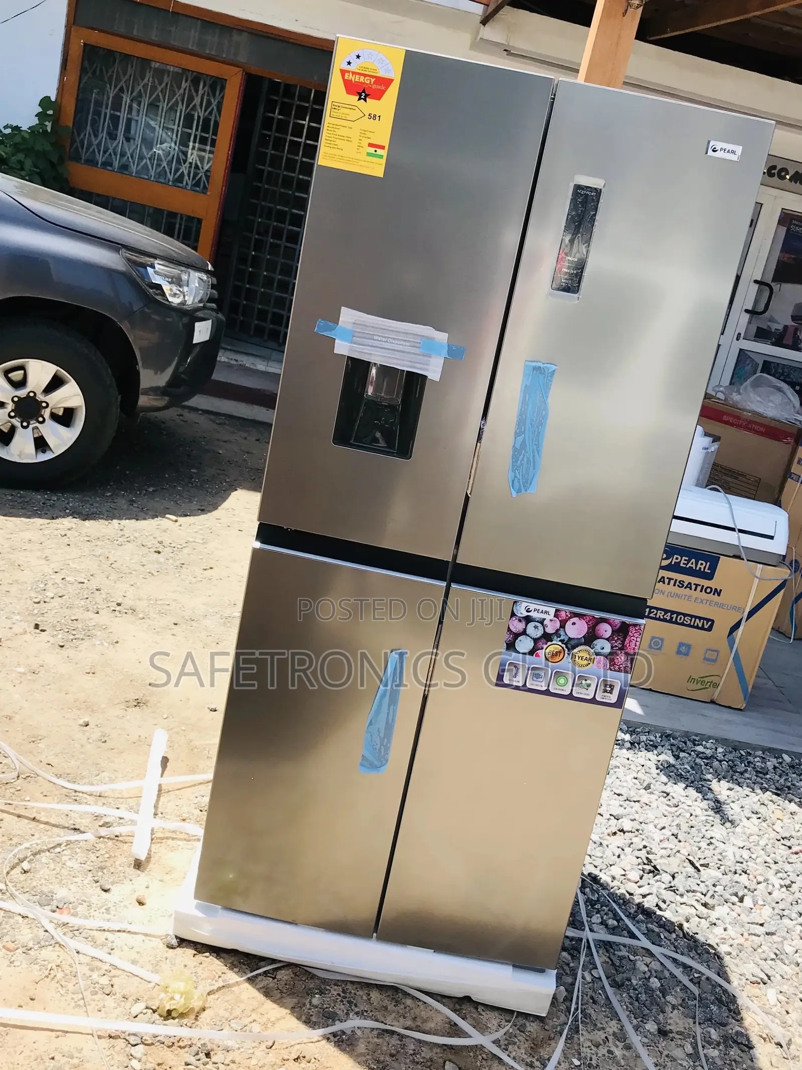 PF-614IXWD 4 Doors Pearl Bottomfreezer Gray Fridge
