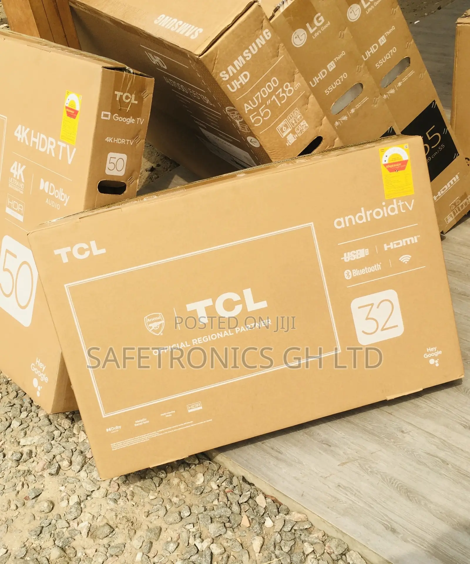 LED Glossy TCL Black Electric Full HD S5400A 32 Inches HDR