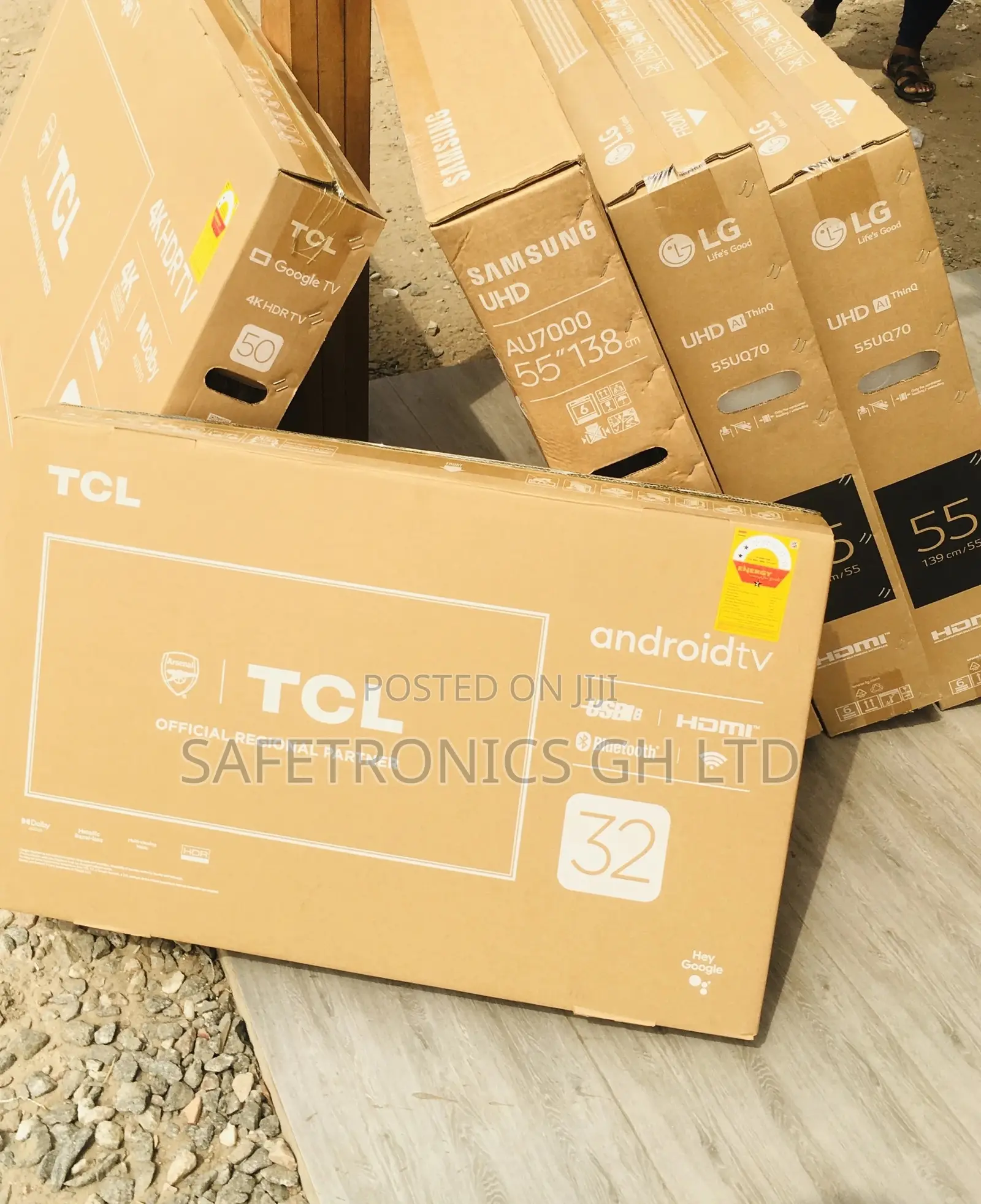 LED Glossy TCL Black Electric Full HD S5400A 32 Inches HDR