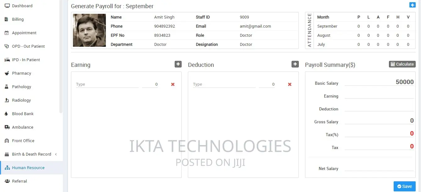Hospital Management System Completely Professional