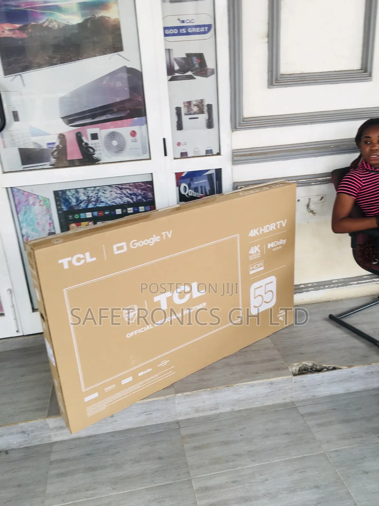 55 Inches Glossy LED Black Electric HDR TCL P635 Smart Tv