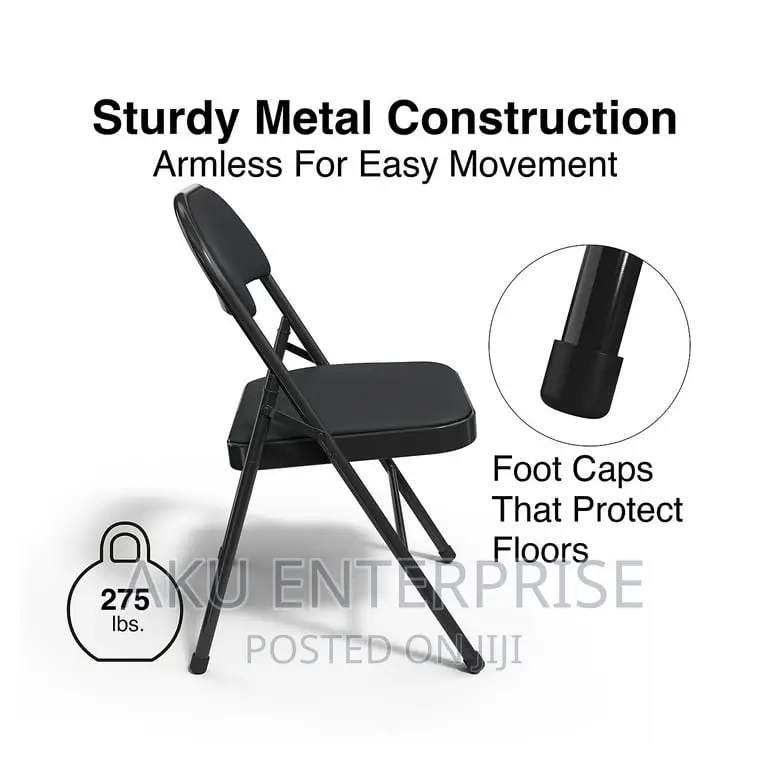 Foldable Chair, Staples Luxura Back Faux Leather