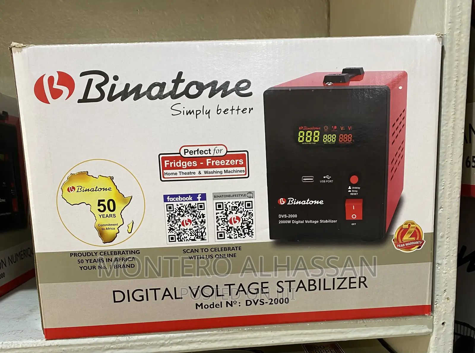 Binatone Stabilizer 5000watts