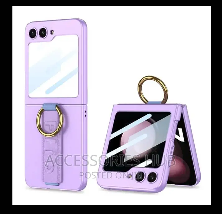 Ring Cases With Screen Protectors for Z Flip 5 and 6