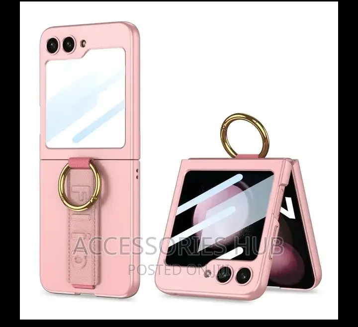 Ring Cases With Screen Protectors for Z Flip 5 and 6