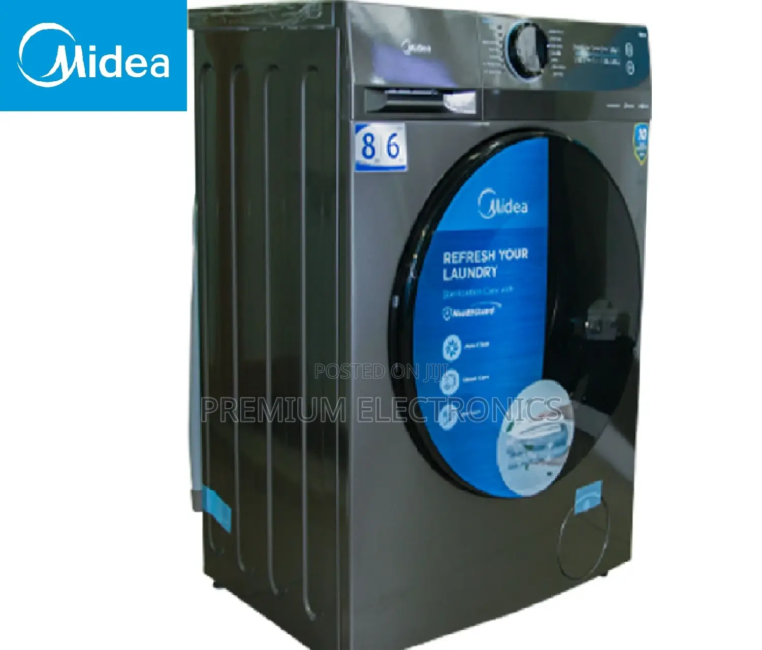 Midea 8kg Wash 6kg Dry Washing Machine Mf200d80b/T-Gh
