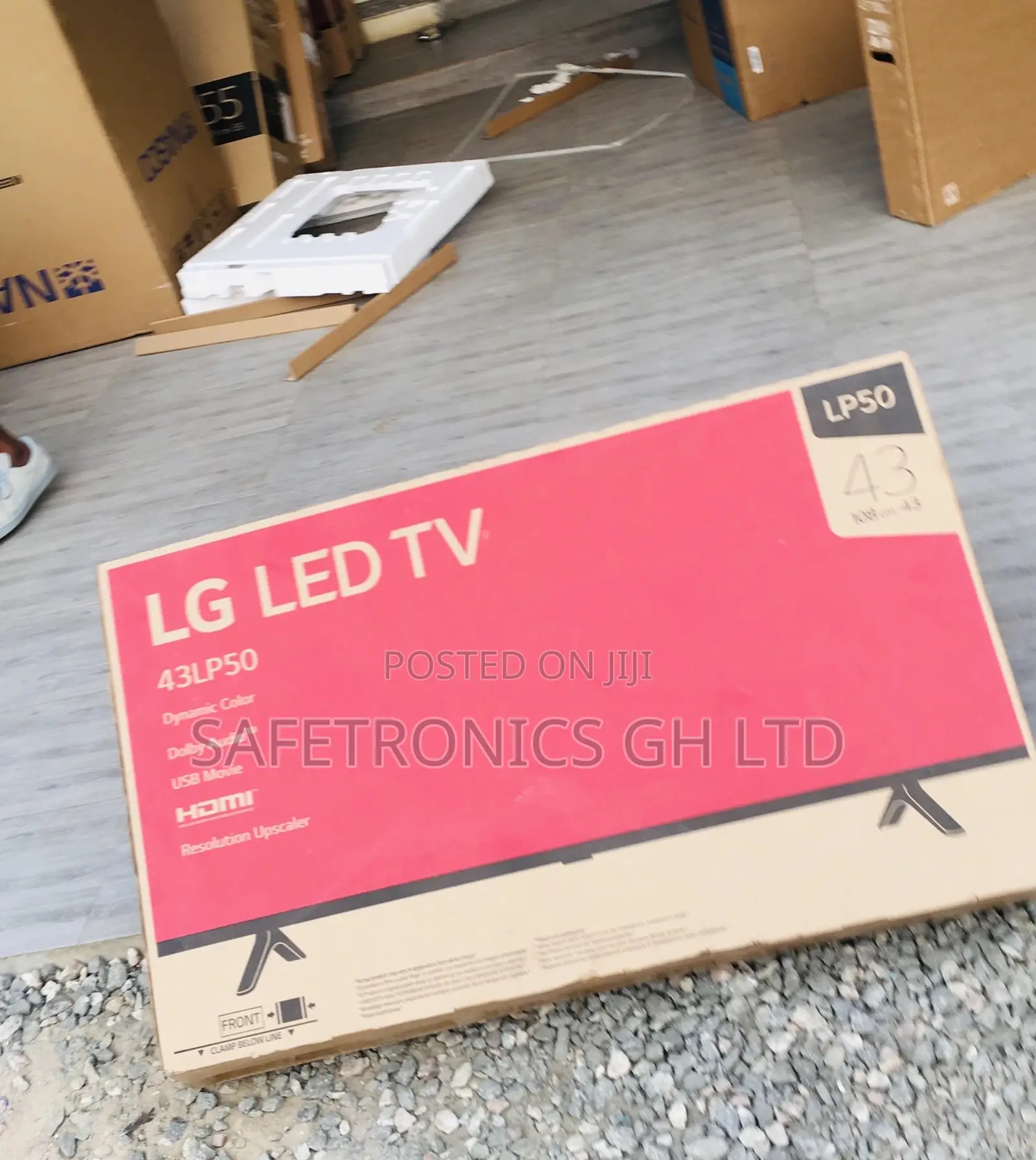 Glossy LED LG LP50 UHD 43 Inches Electric Smart Black Tv