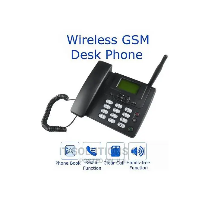 Fixed Wireless Desk Phone SIM Card Home Office Desktop Phone