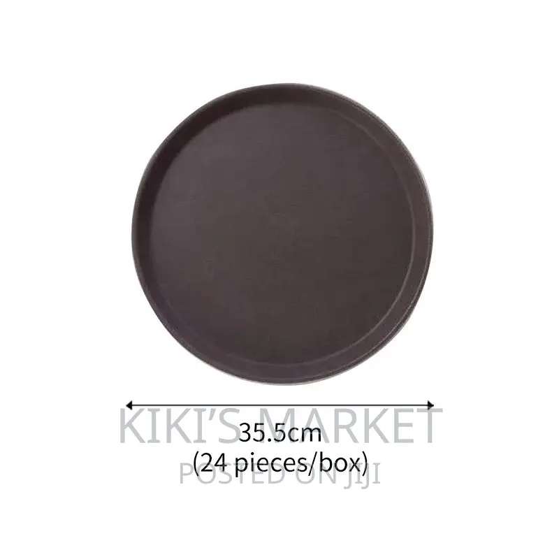 Non-Slip Round Rectangular Tray