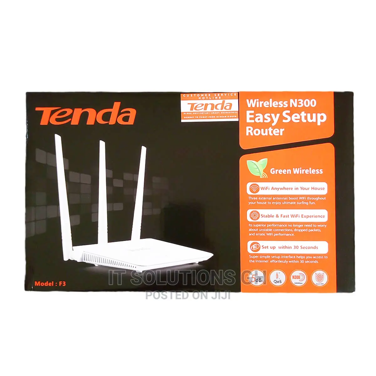 Tenda F3 300mbps Wireless Router (White)