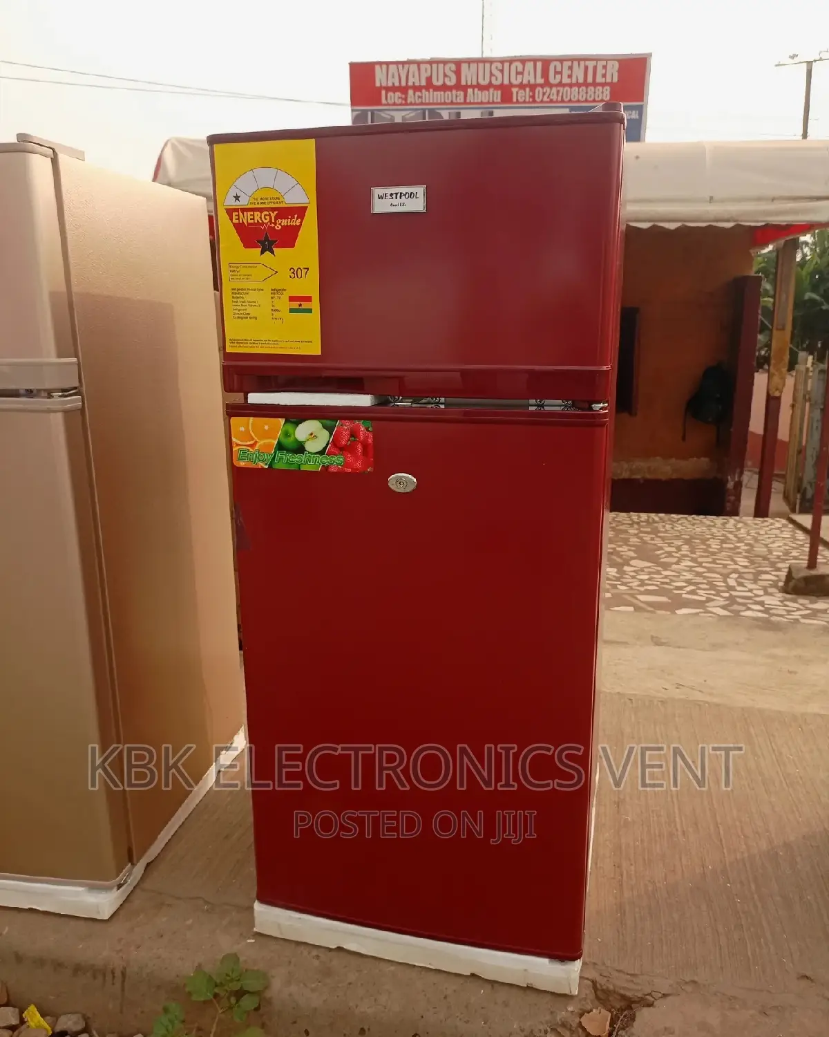 Westpool 95ltr Double Door Refrigerator