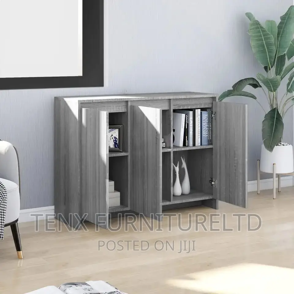 Sideboard / Cabinet Grey Sonoma (3 Doors)