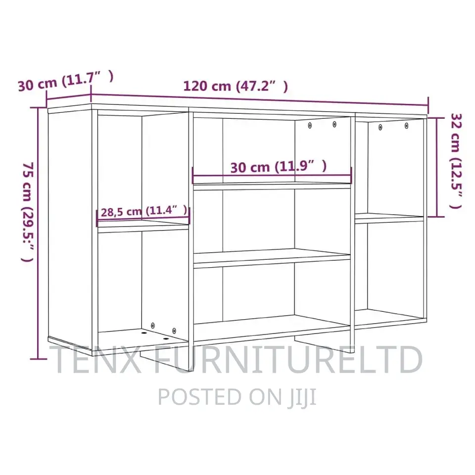 Sideboard /Buffet /Cabinet With 4 Shelves