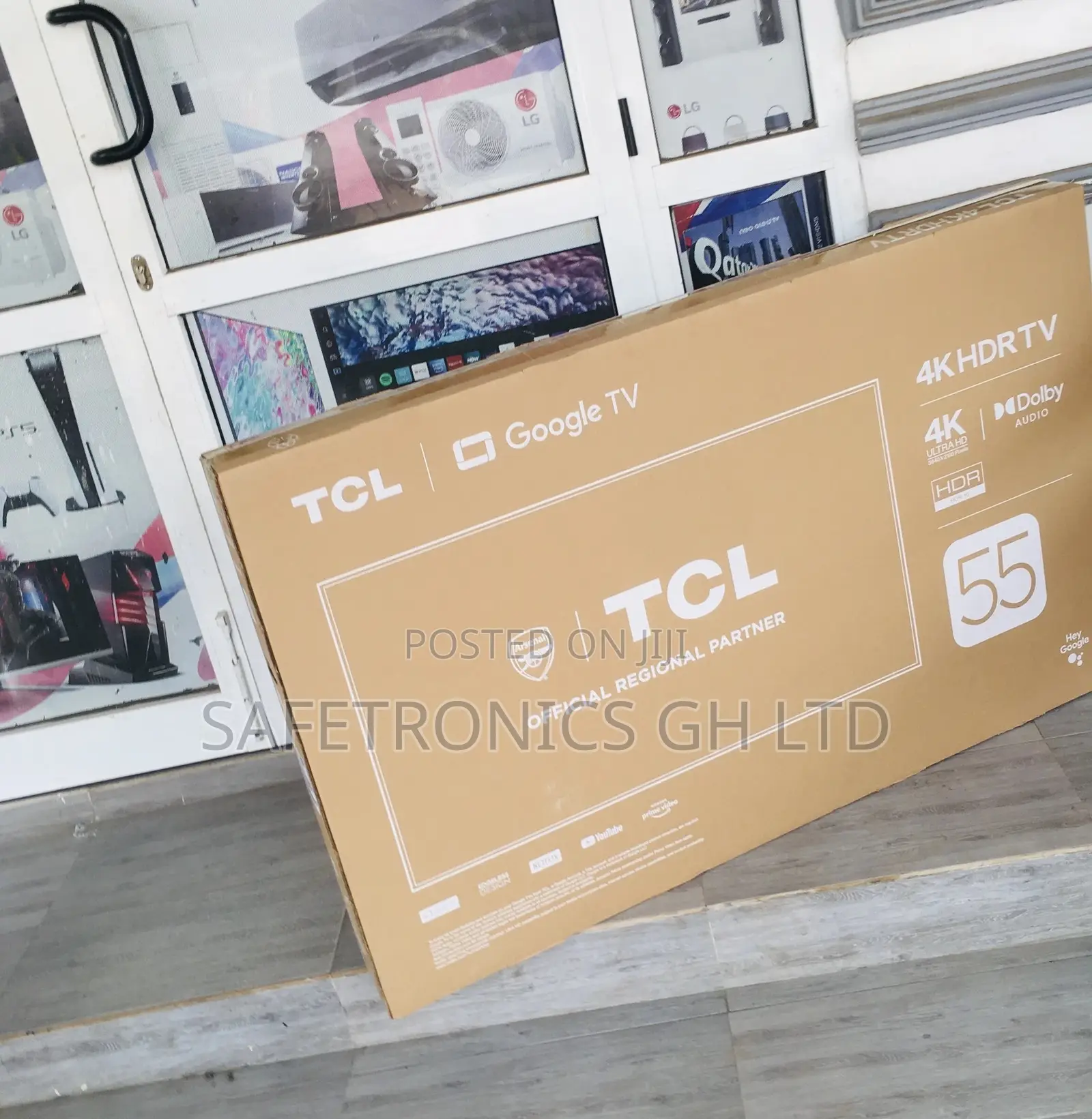 Black HDR TCL Led Glossy P635 55 Inches Electric Smart Tv