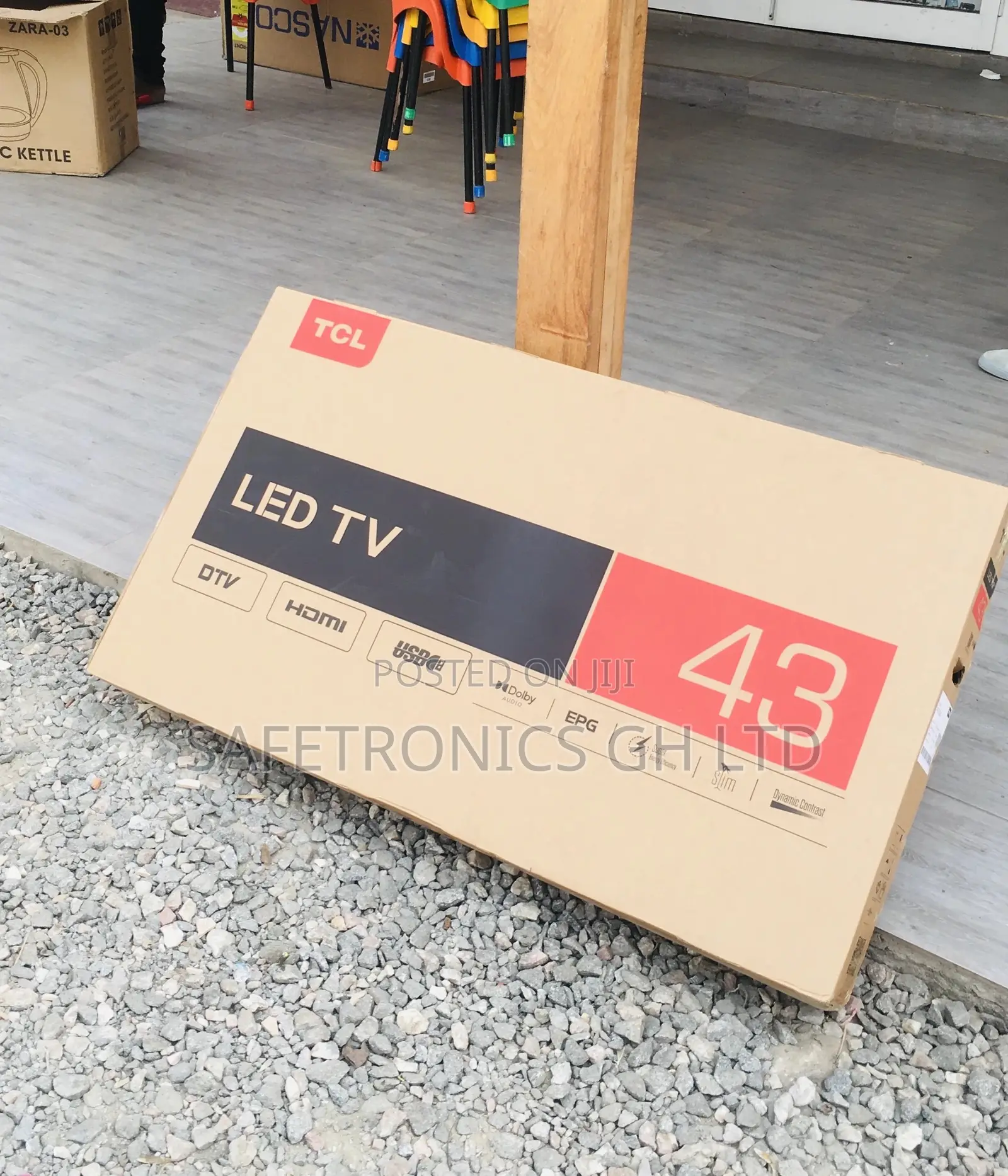 Full HD Glossy TCL Black Electric LED D3200 43 Inches HDR Tv