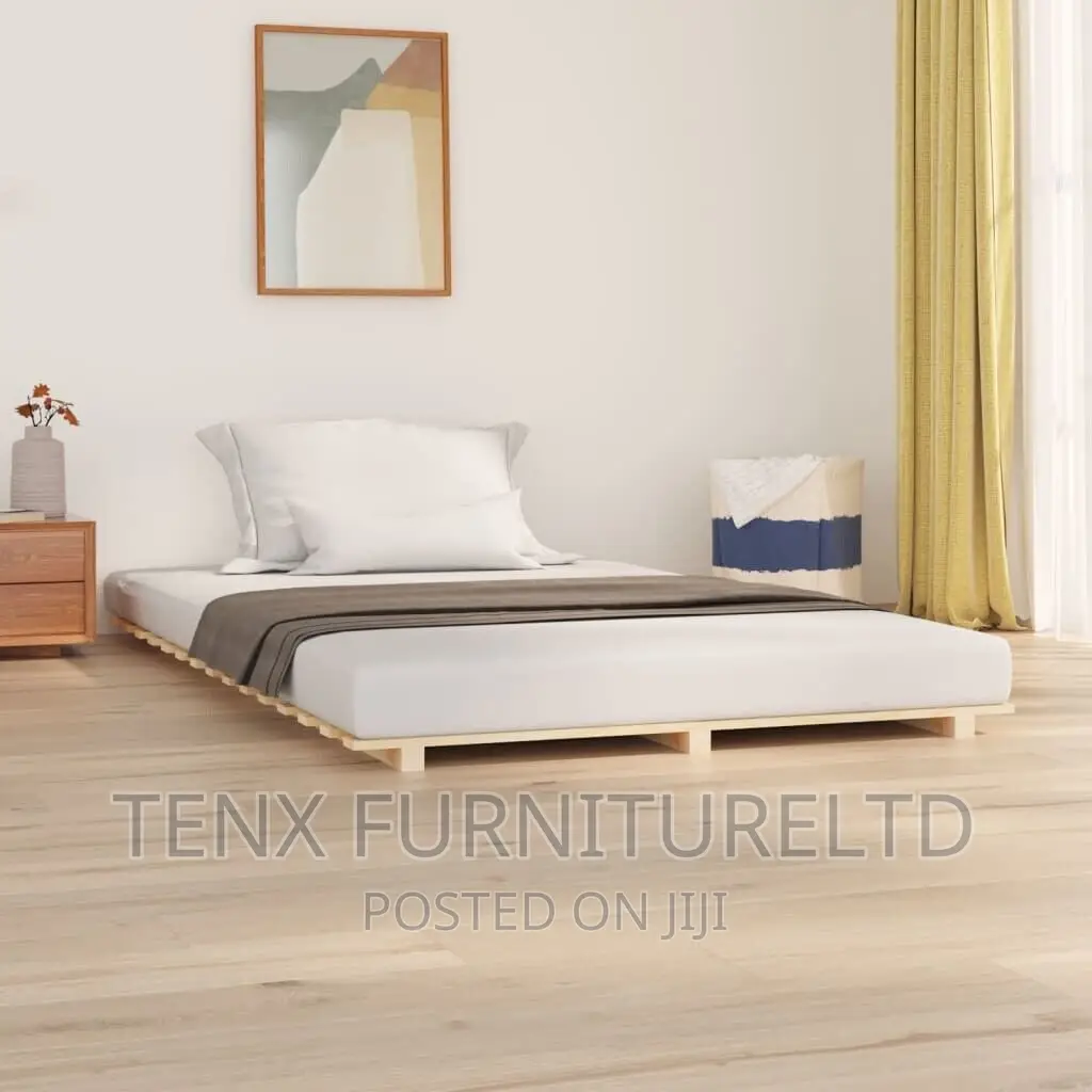 Bed Frame Double (Pine Wood)