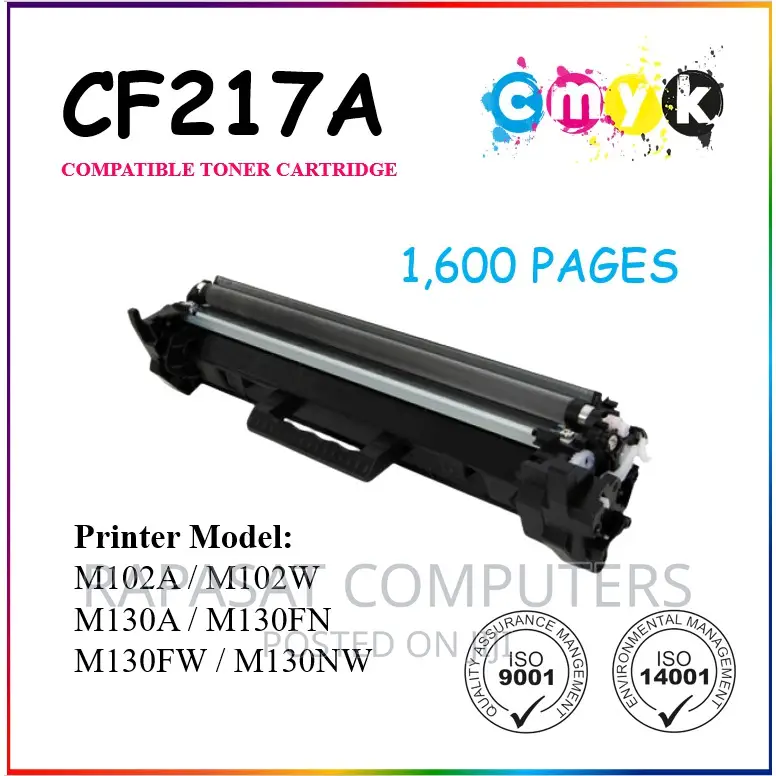 Cmyk 17A (Cf217a) HP Compatible Black Toner