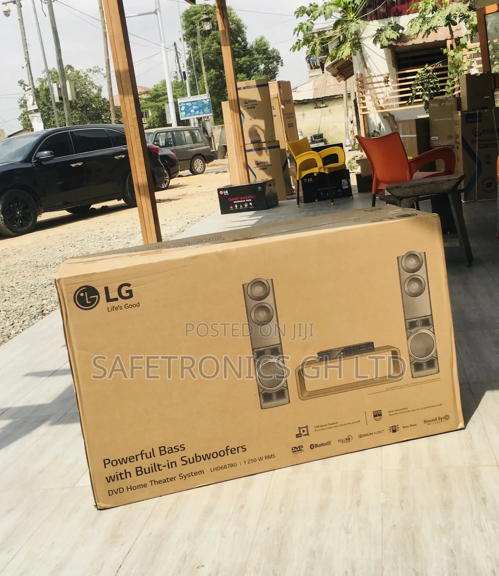 Wireless Black Bluetooth LG LHD687 LG Electric Speaker