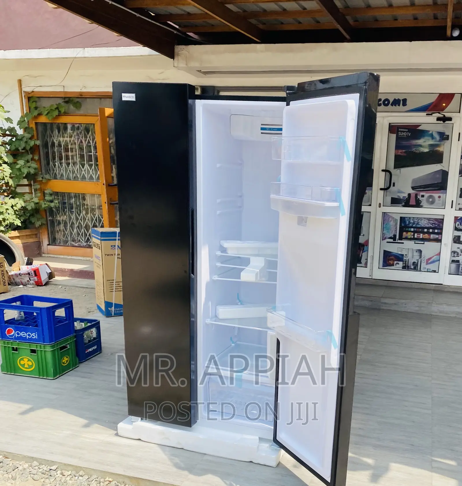 Adorable Nasco(Black)Side by SideElectric Fridge,Nassb2-64s