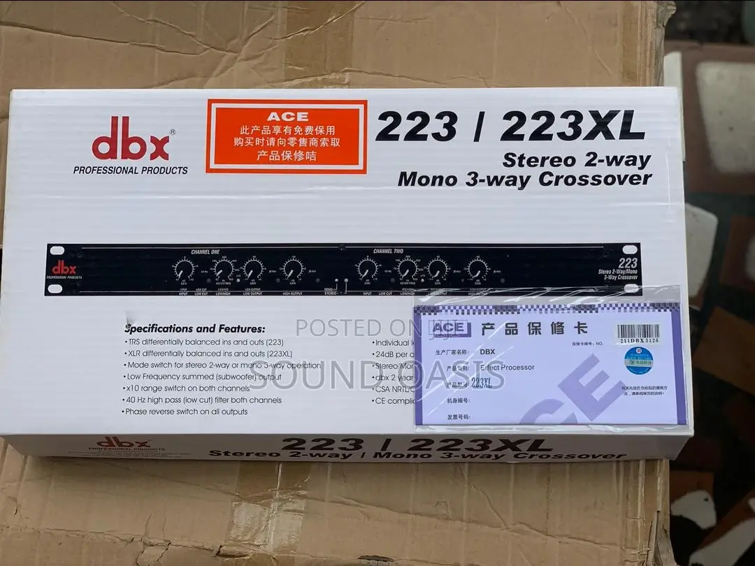 DBX 223XL Stereo/Mono Crossover