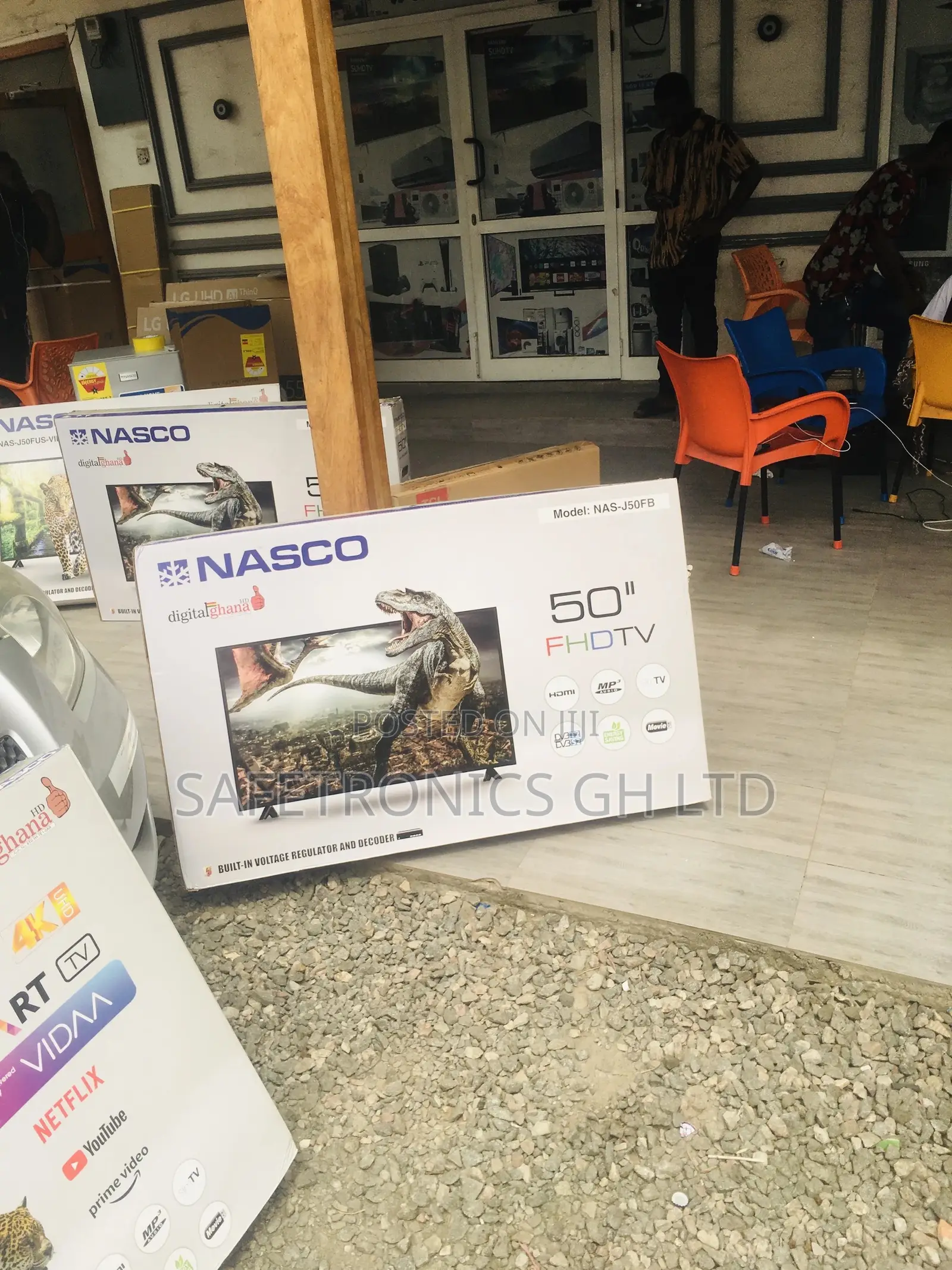 50 Inches Full HD Nasco Glossy LED Digital Electric Black Tv