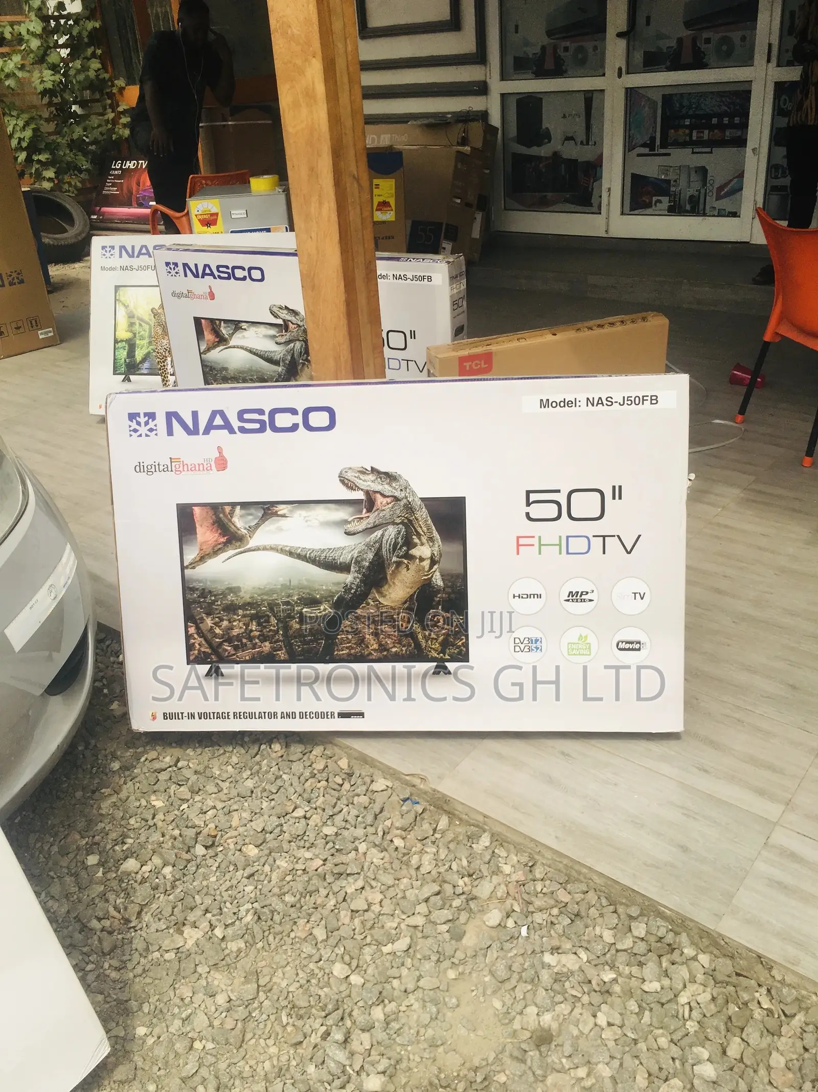 Digital Full HD Nasco LED Glossy Electric 50 Inches Black Tv