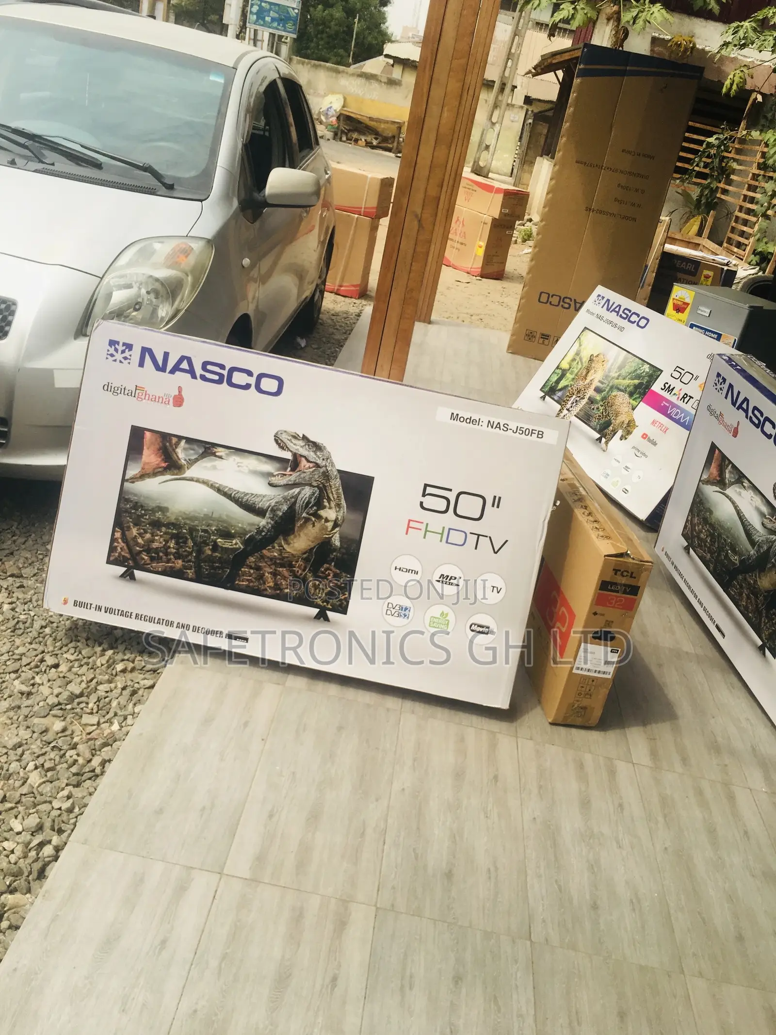 LED Electric 50 Inches Glossy Black Full HD Digital Nasco Tv