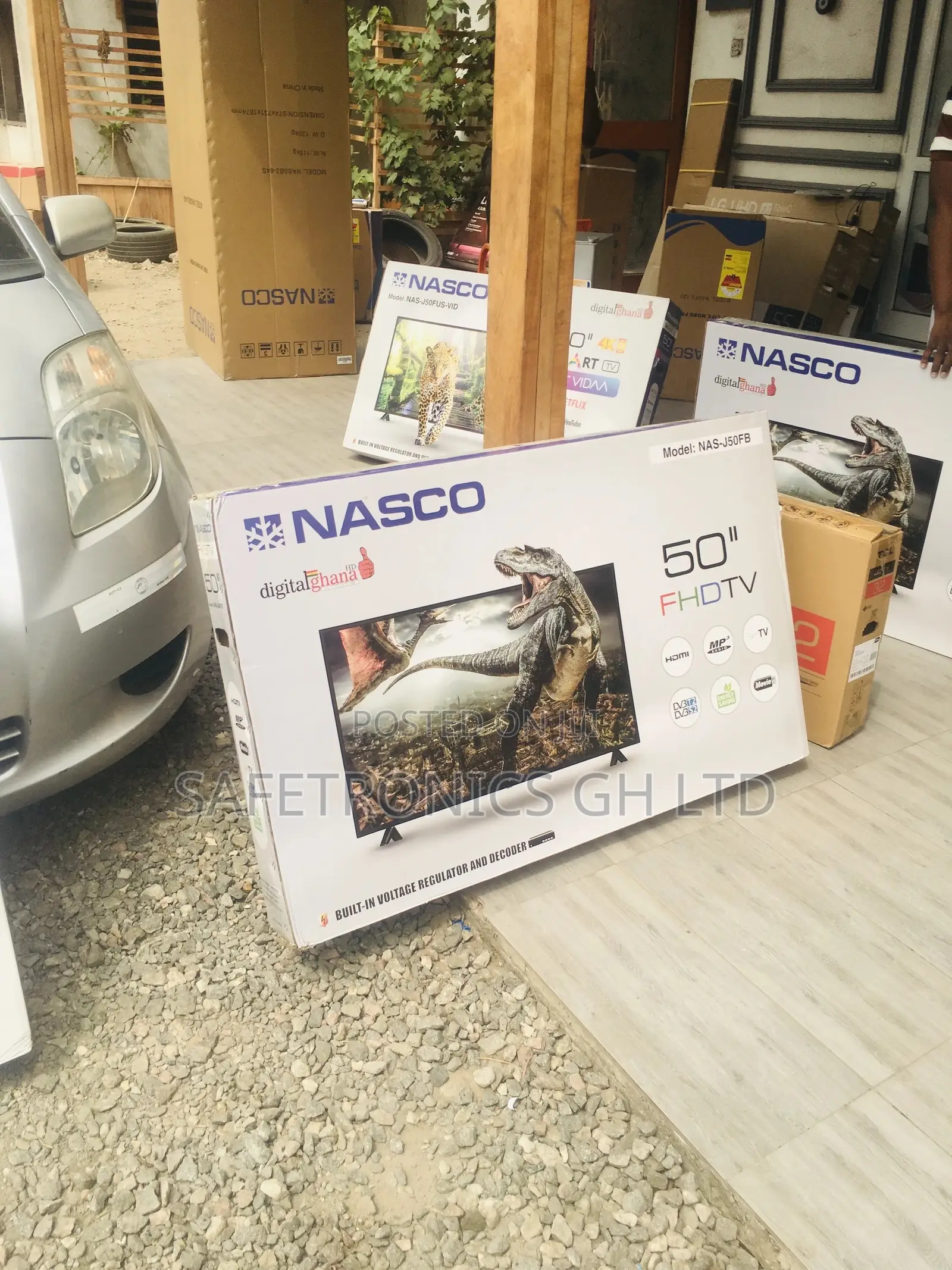 50 Inches Glossy Black Full HD Electric LED Digital Nasco Tv