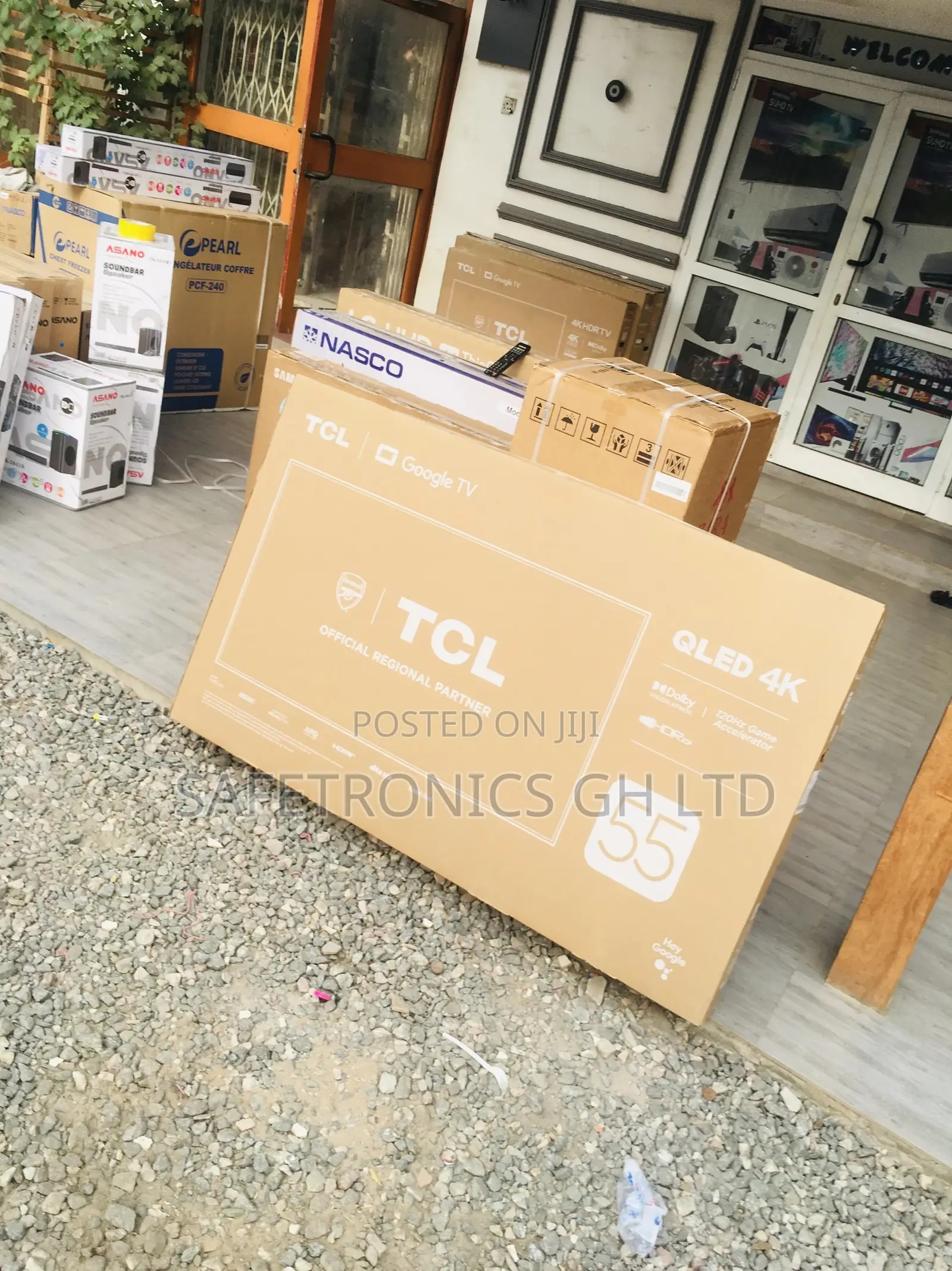 Qled TCL 55 Inches Glossy C635 Electric Smart Black Tv