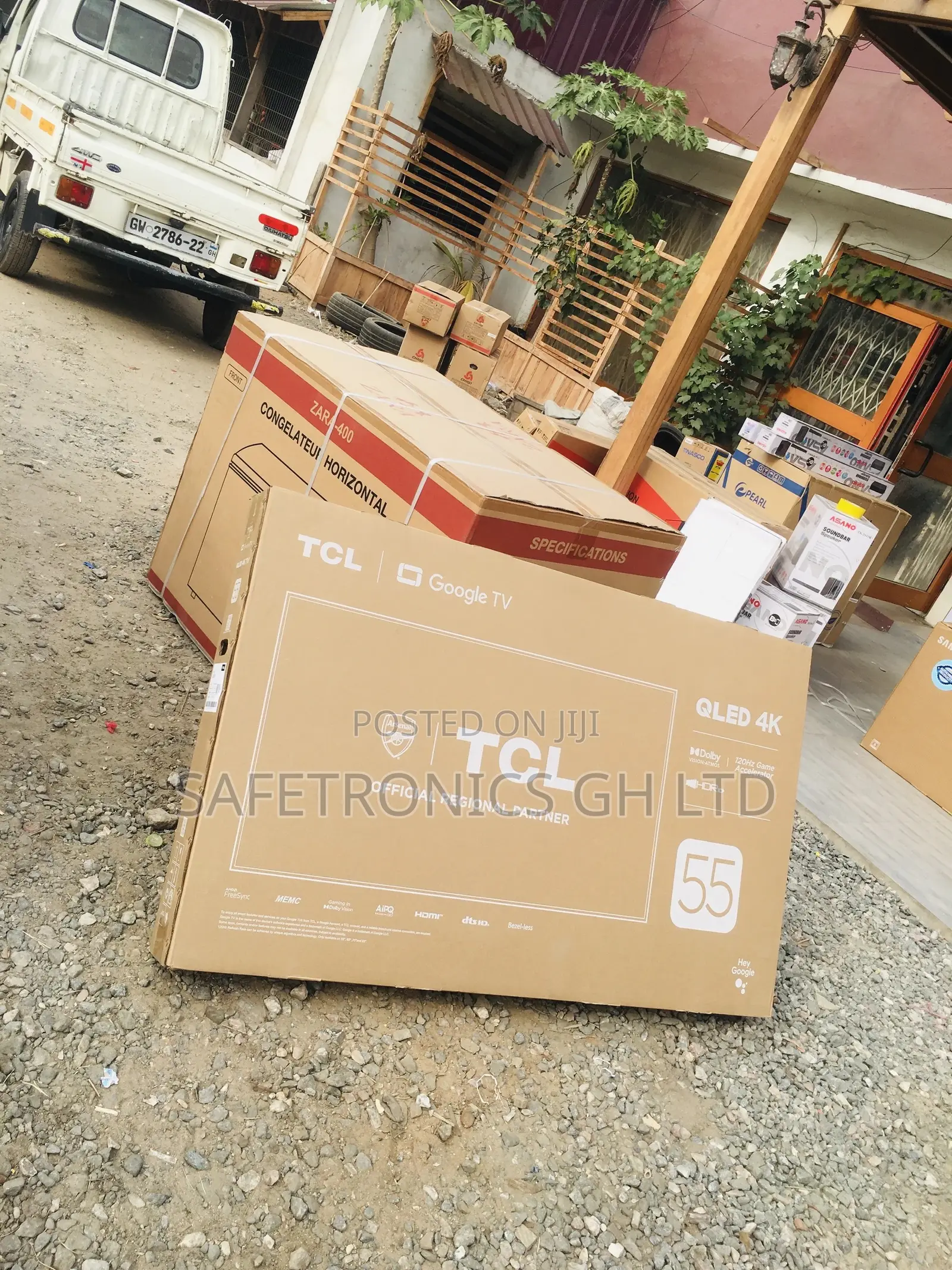 Electric Smart Black TCL 55 Inches Glossy Qled C635 Tv