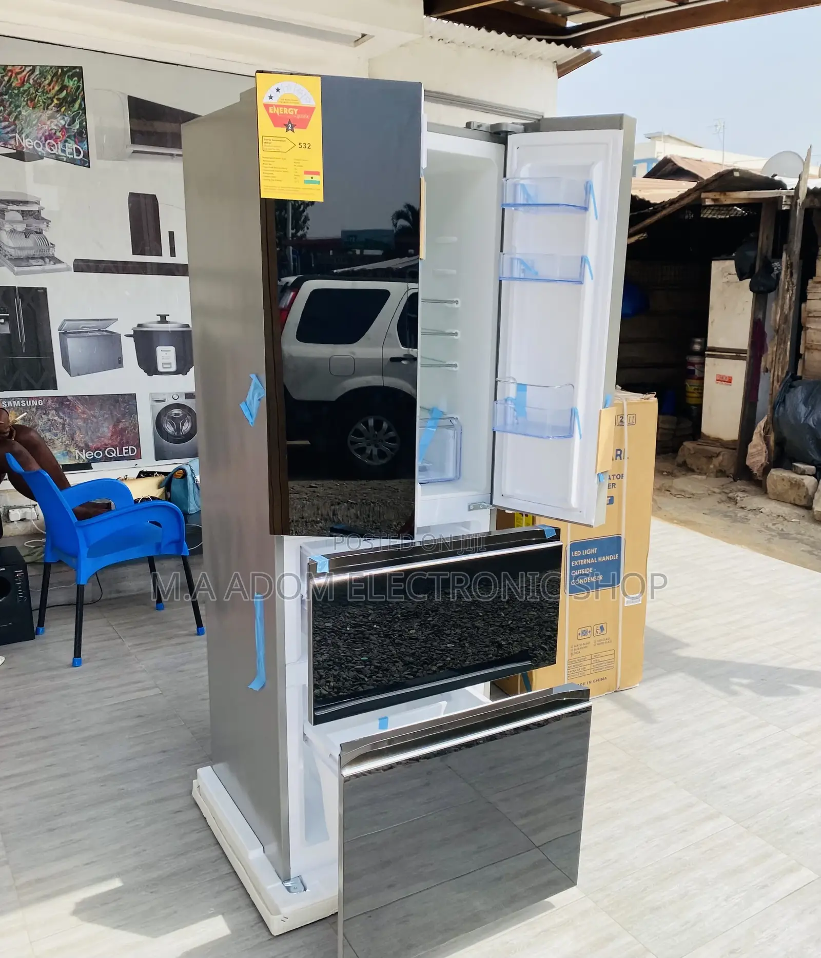 Purchase Adorable Pearl PF-470BG French Door Fridge,400L 