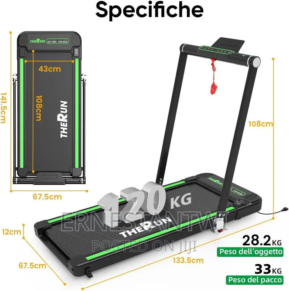 2-in-1 Foldable Treadmill From THERUN, UK