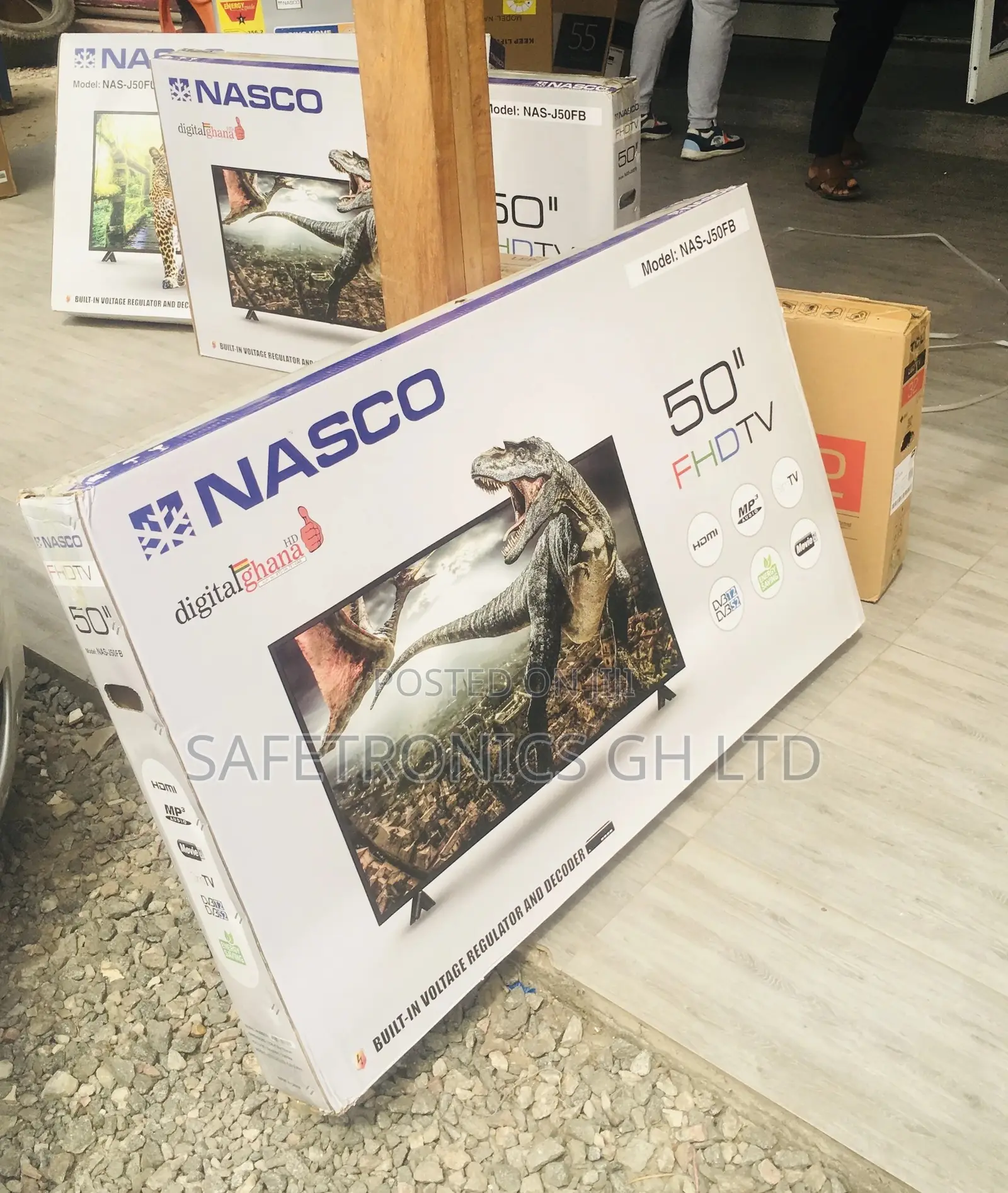 Full HD Black 50 Inches LED Glossy Nasco Digital Electric Tv