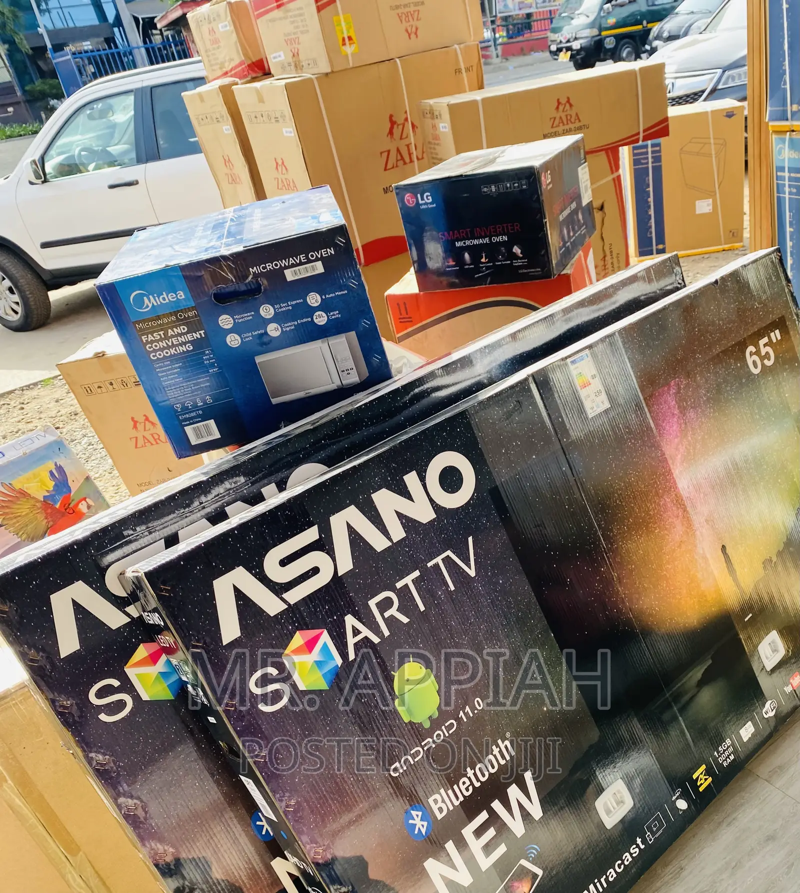 Latest Asano 65 Inch Uhd Smart Led Tv(Black).