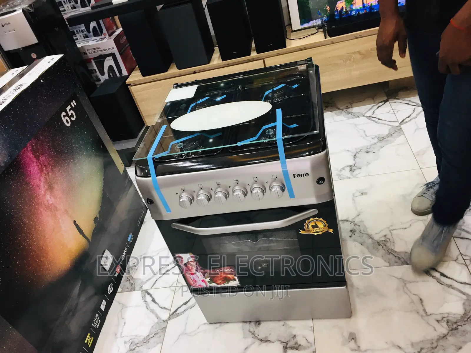 60/60 Gas Cooker Stove Sliver Oven Sliver 4burner
