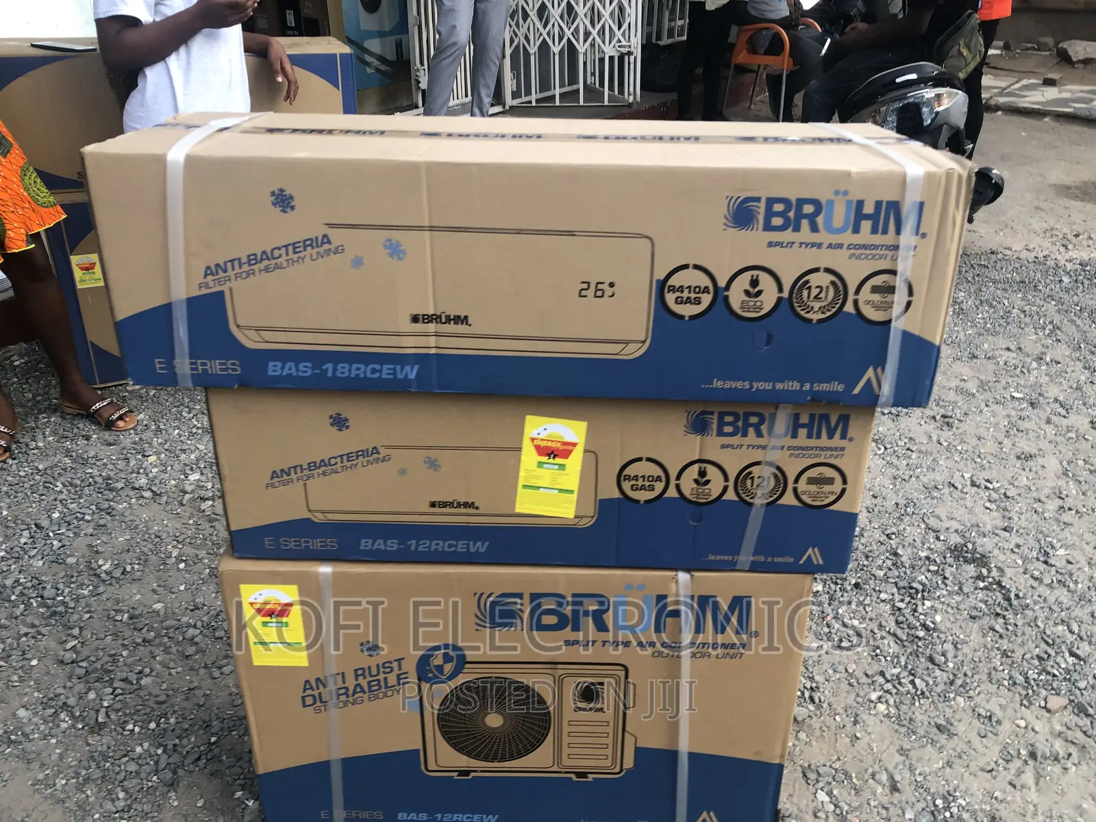 Hidden Led Display Bruhm 1.5 HP Split Air Conditioner