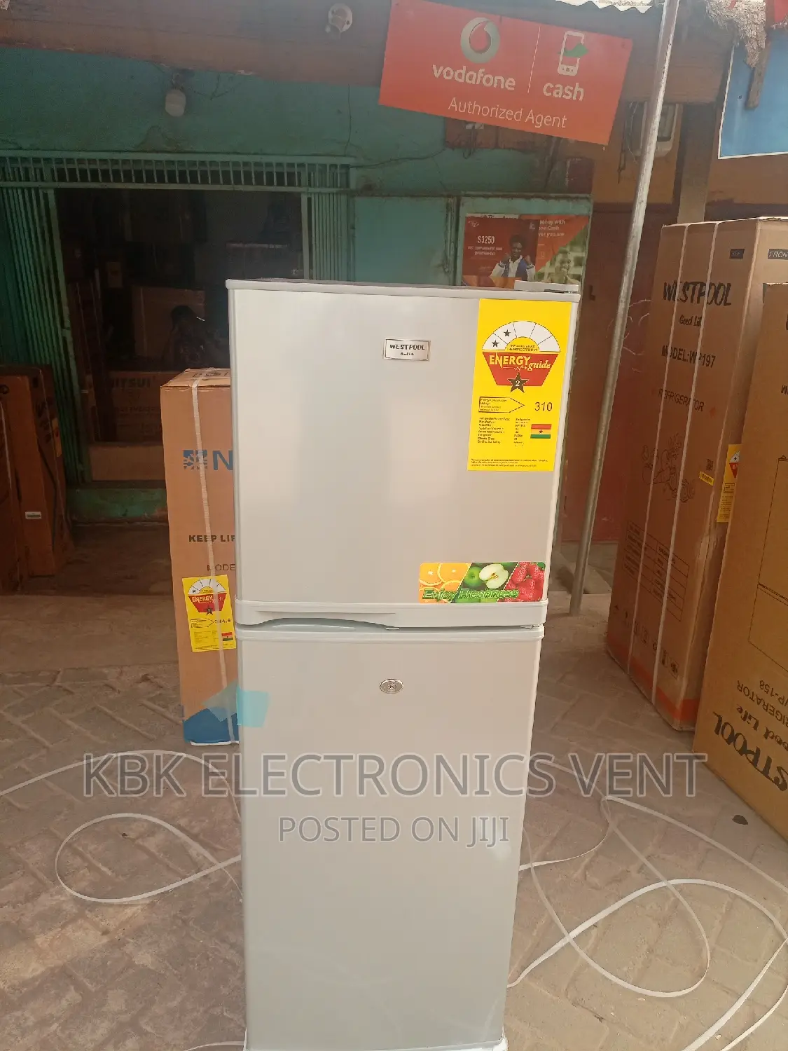 Westpool 138ltr Double Door Refrigerator