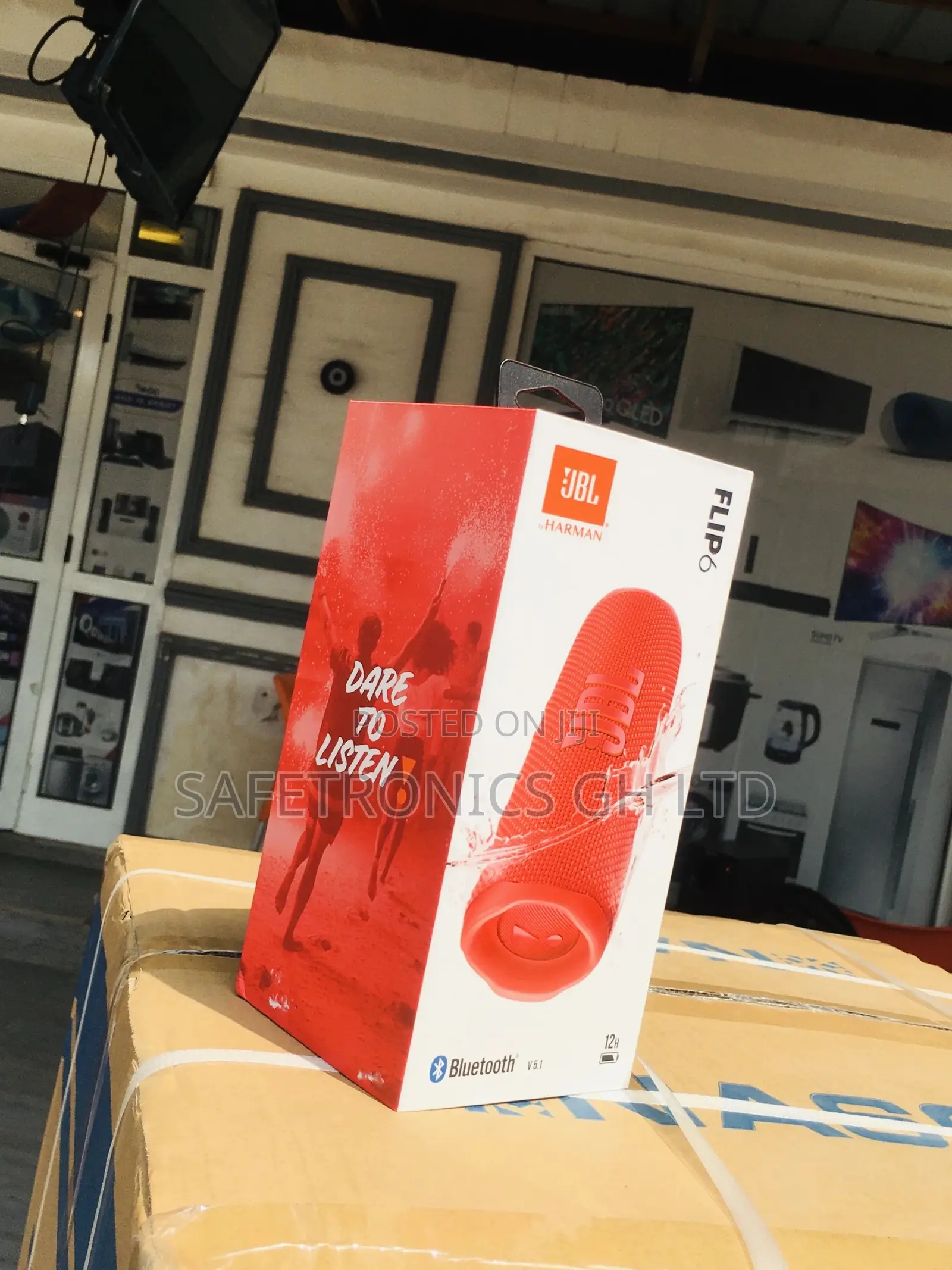 Red Bluetooth Wireless JBL Bluetooth Flip 6 Speaker