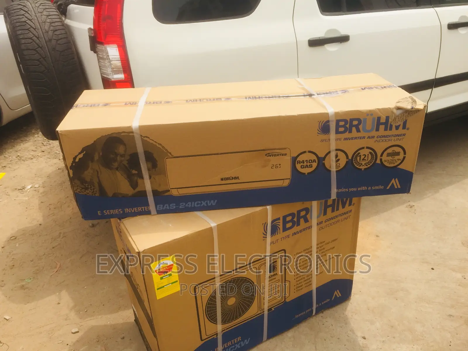 Auto Swigs 2.5hp Split R410 Gas Bruhm AC White 