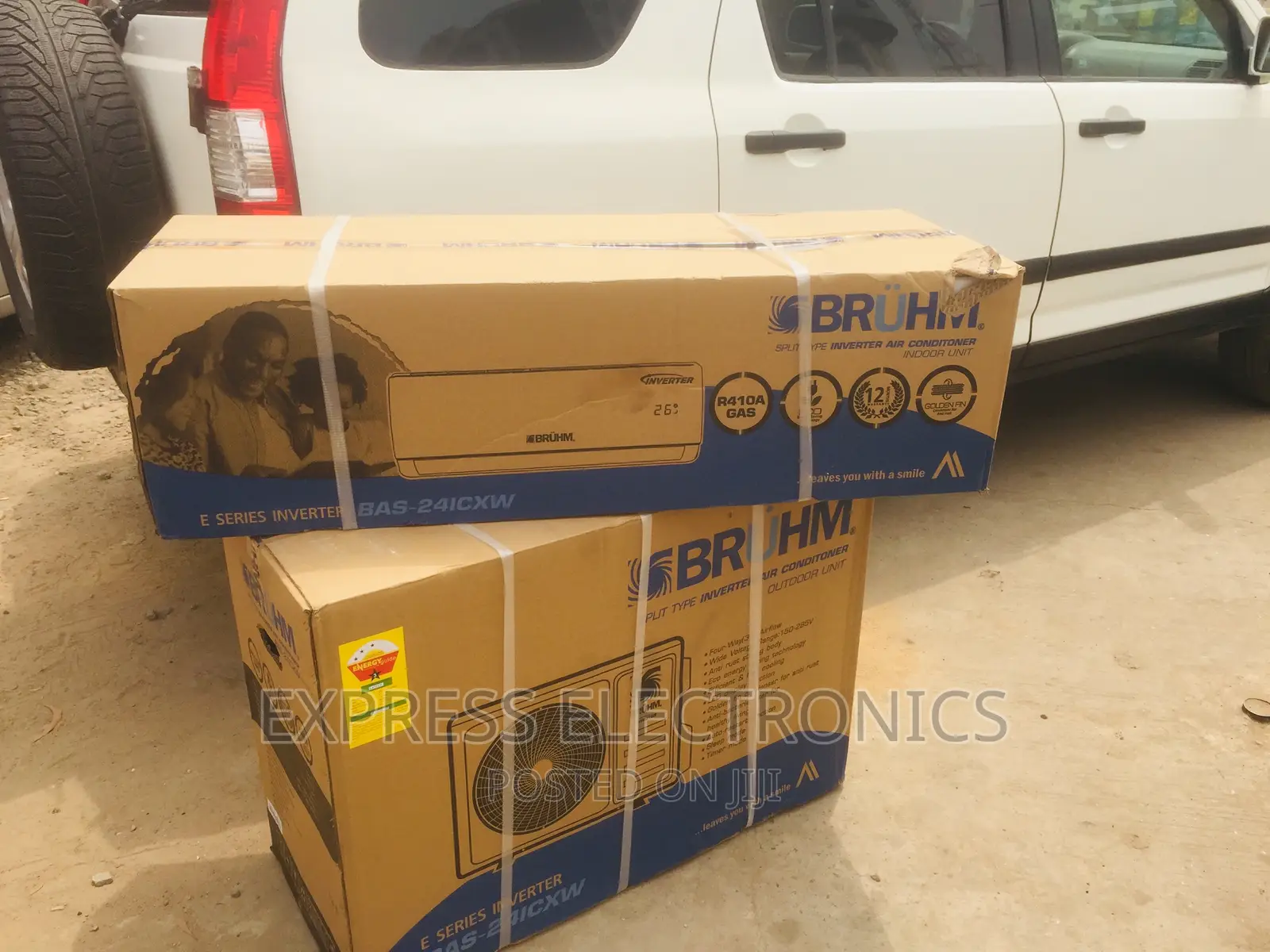Bruhm 2.5hp Split R410 Gas White Glossysleek Airco