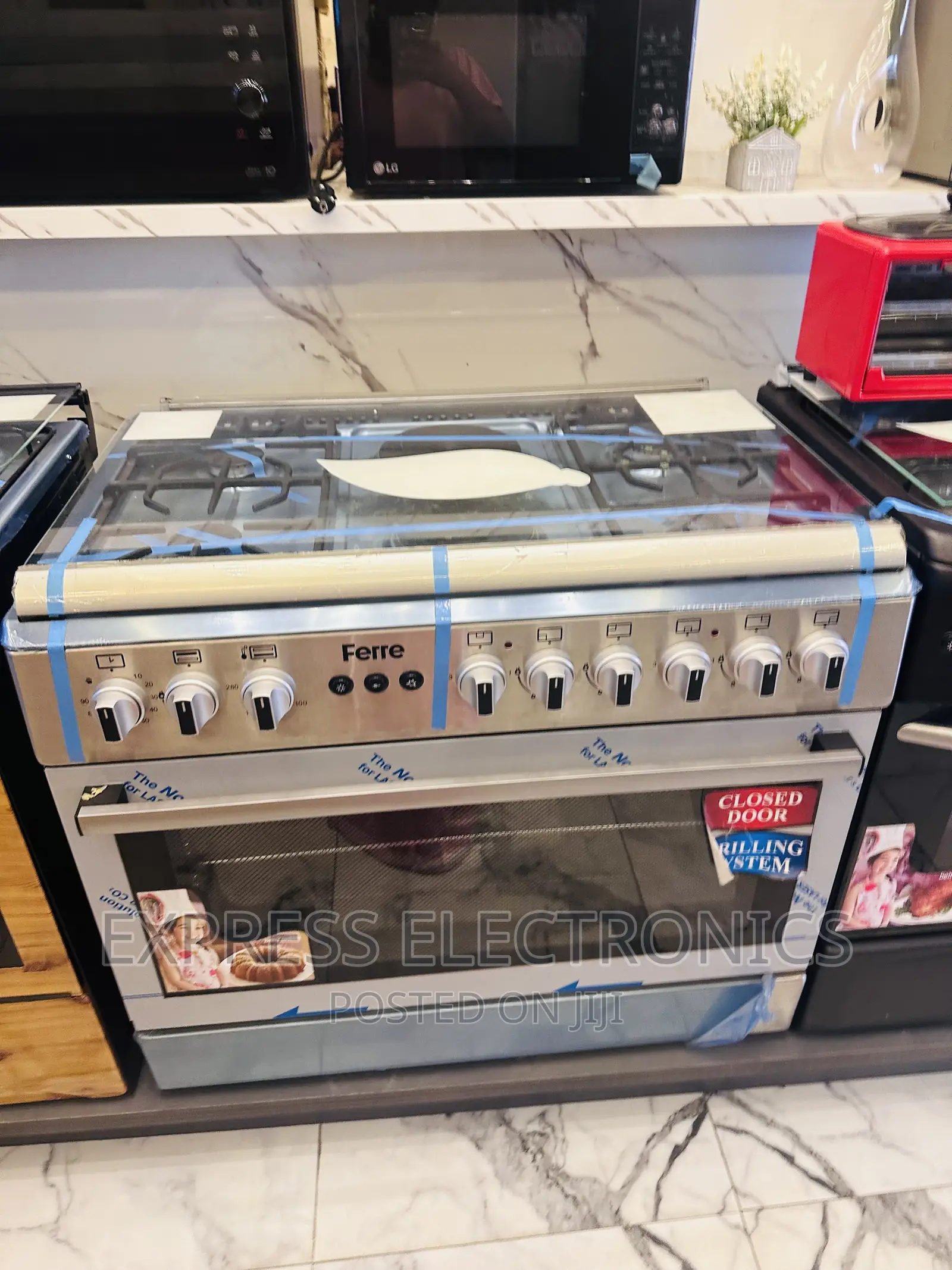 High Performance Gas Electric Cooker Stove Oven Grill 4-2
