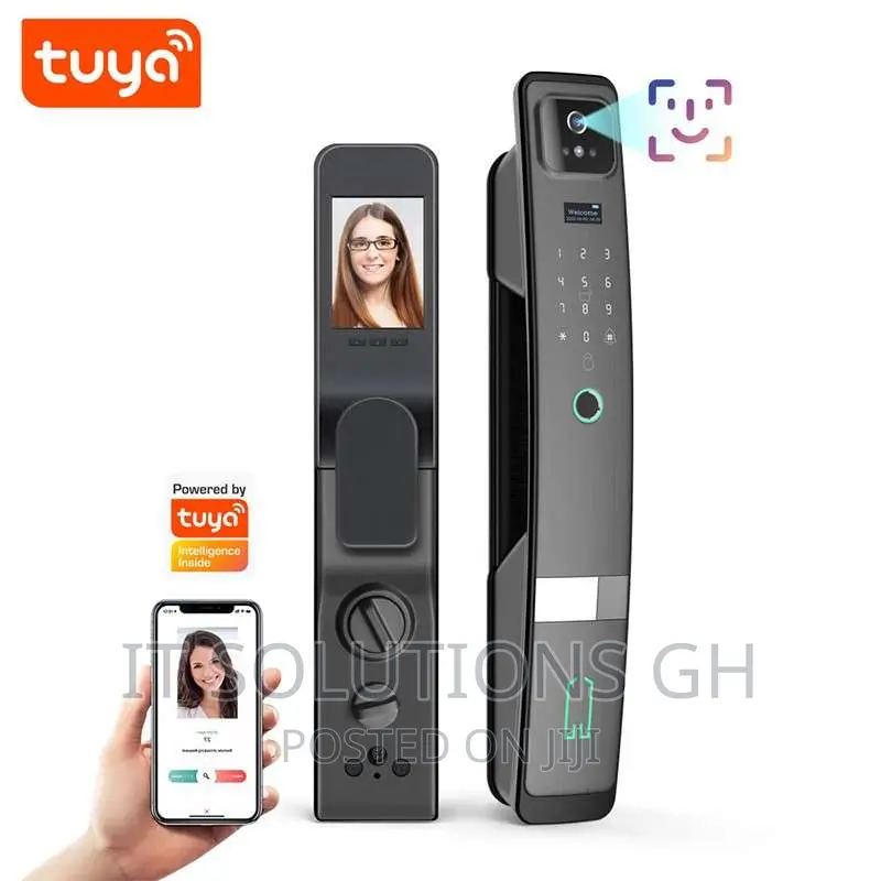 Tuya Smart Door Lock With Face, Card, Fingerprint, Password